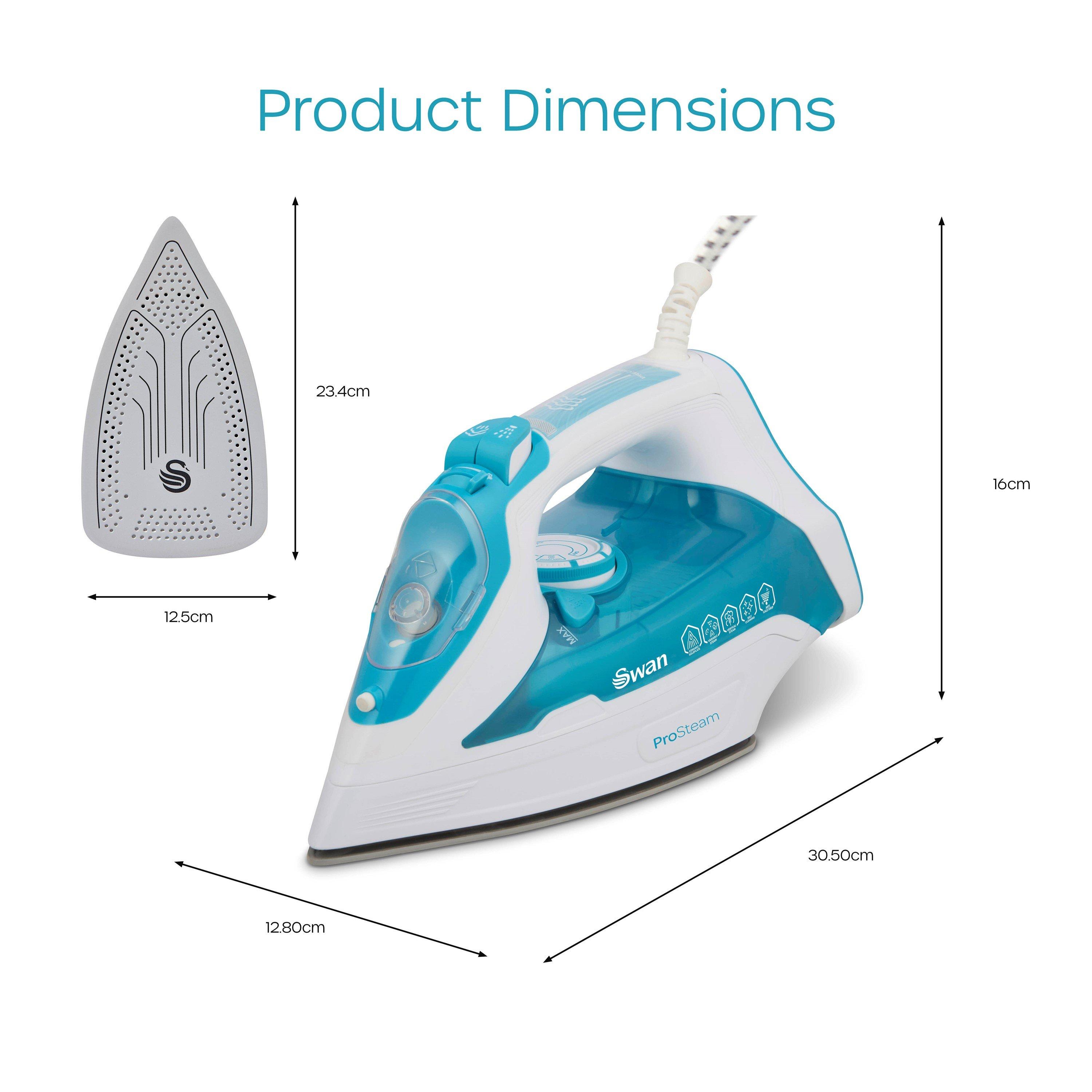 White - Swan - 3000W Steam Iron White Aqua - 6