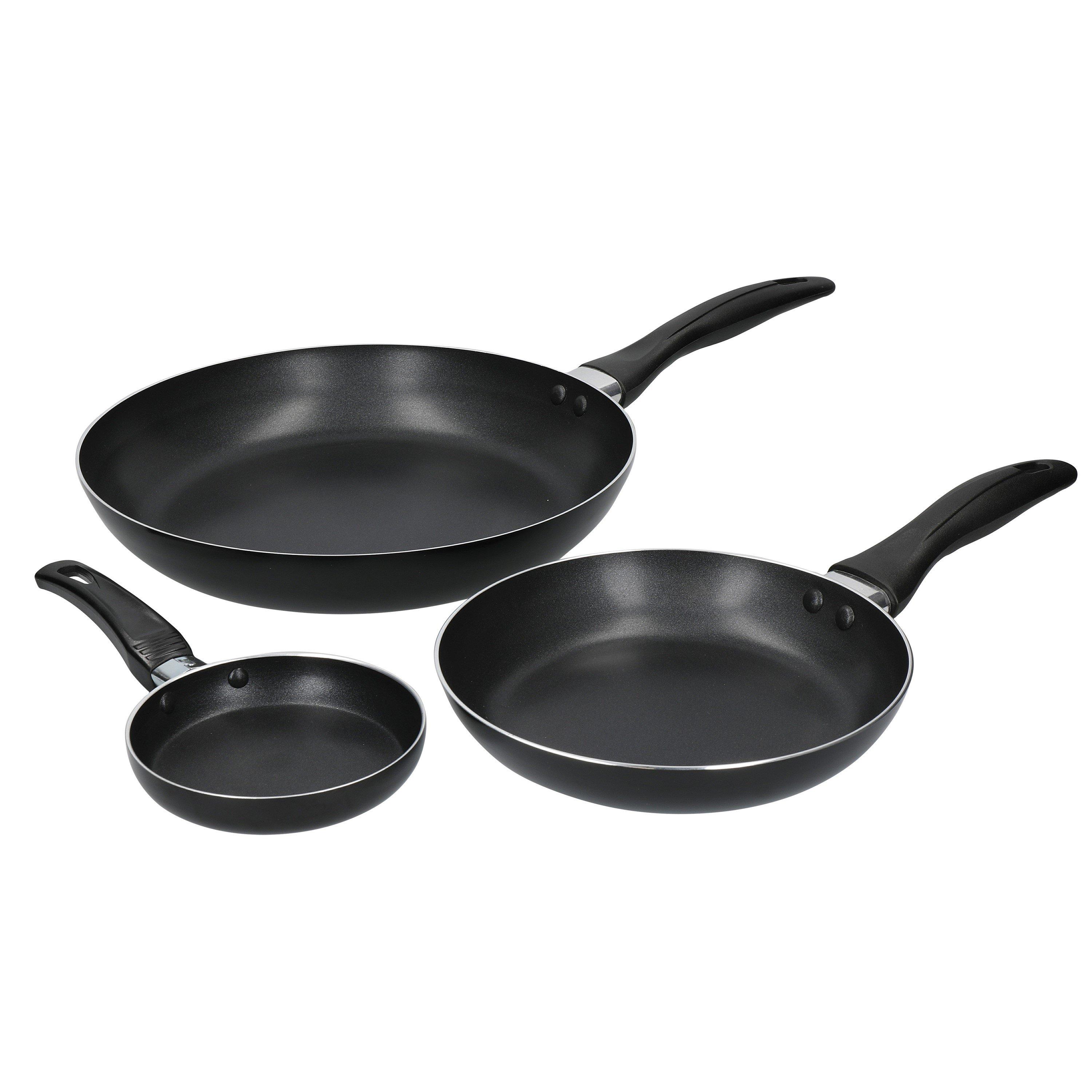 Black - KitchenCraft - Non-Stick Aluminium Frying Pans Set - 1