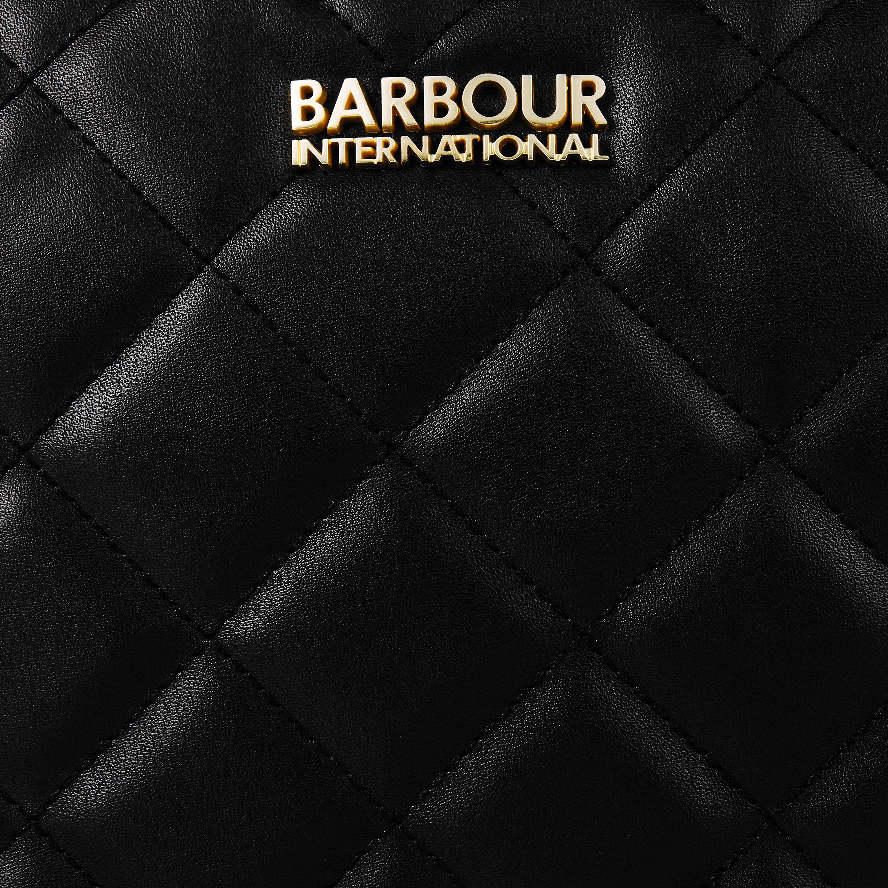 Black - Barbour International - Women's Quilted Sloane Crossbody Bag - 4