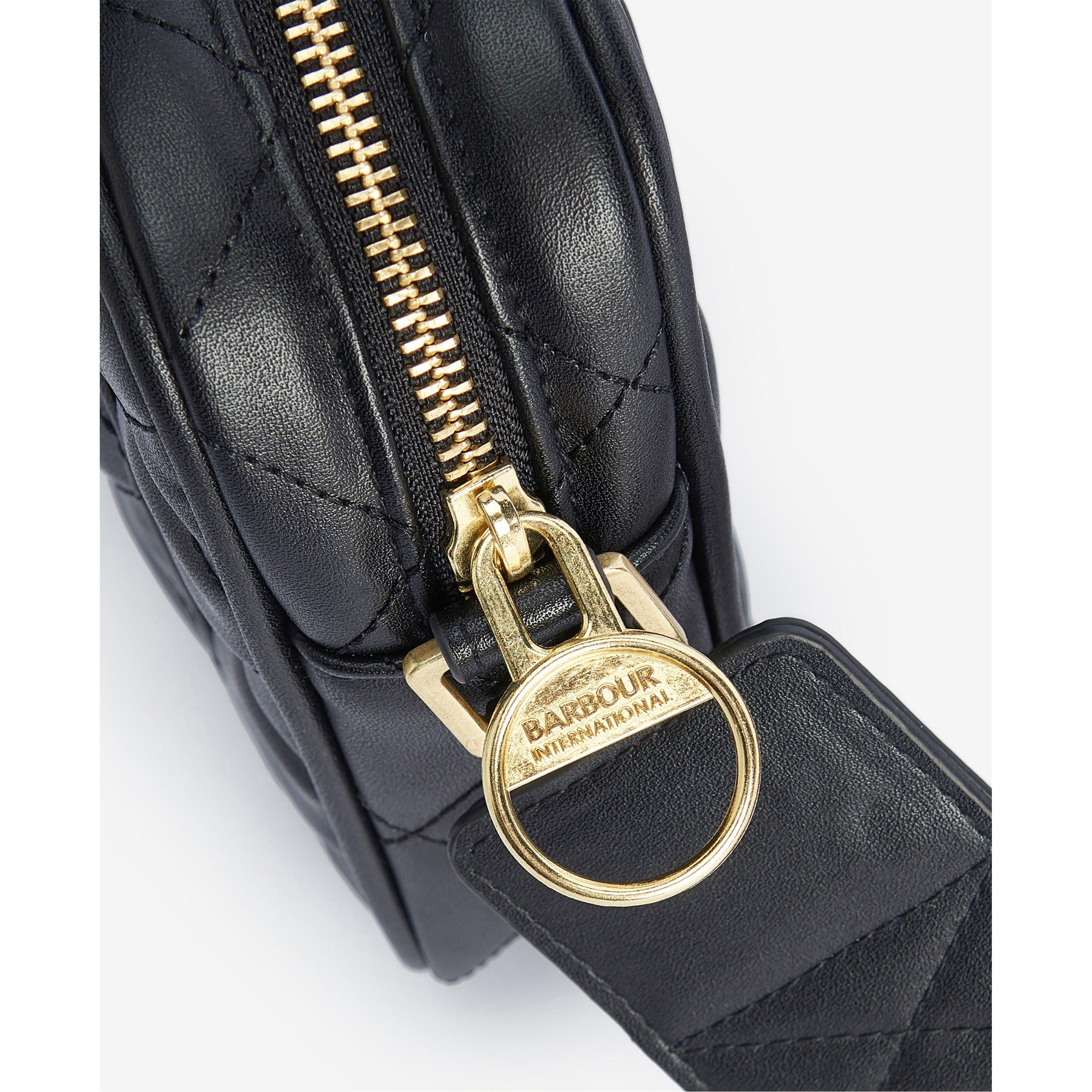 Black - Barbour International - Women's Quilted Sloane Crossbody Bag - 6