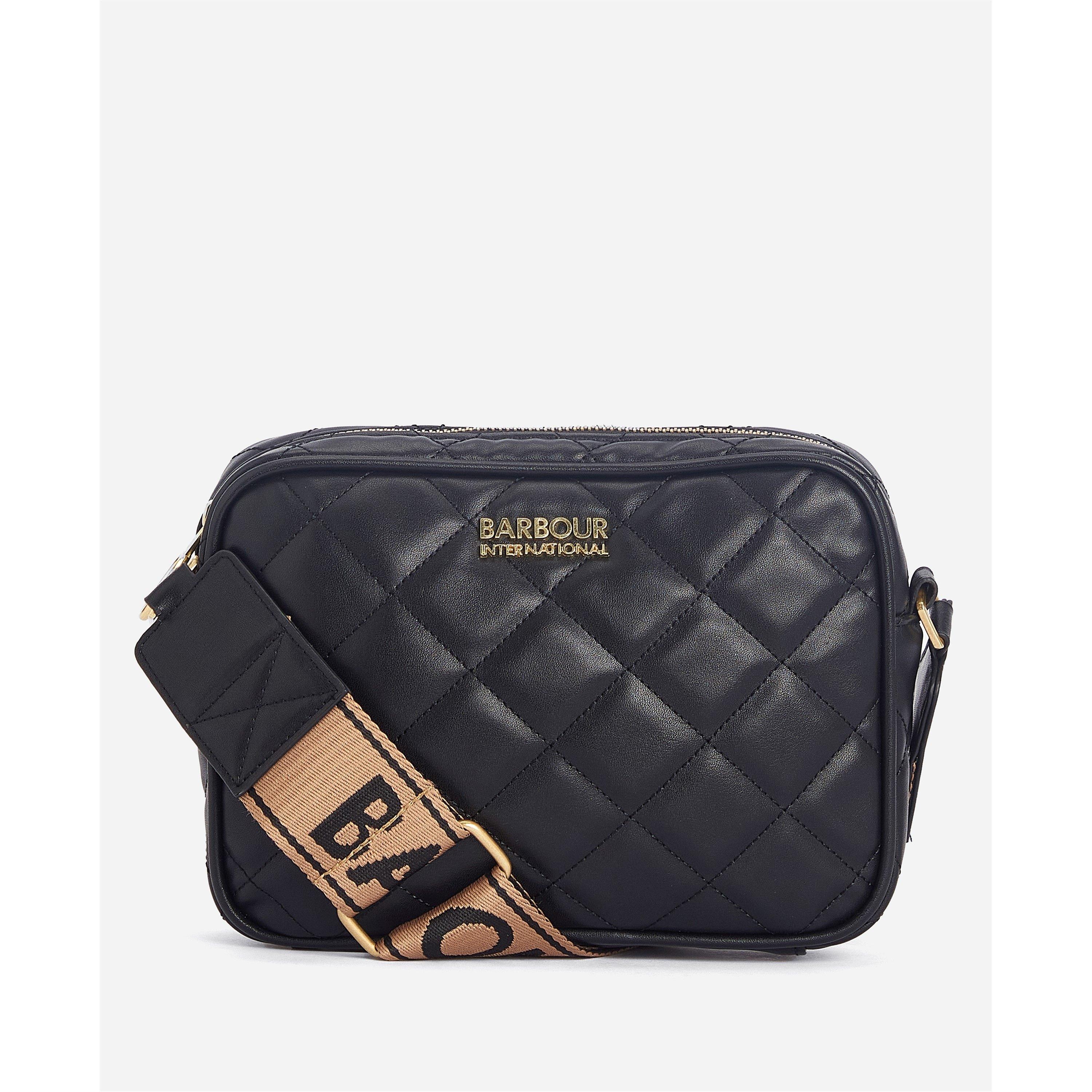 Black - Barbour International - Women's Quilted Sloane Crossbody Bag - 7