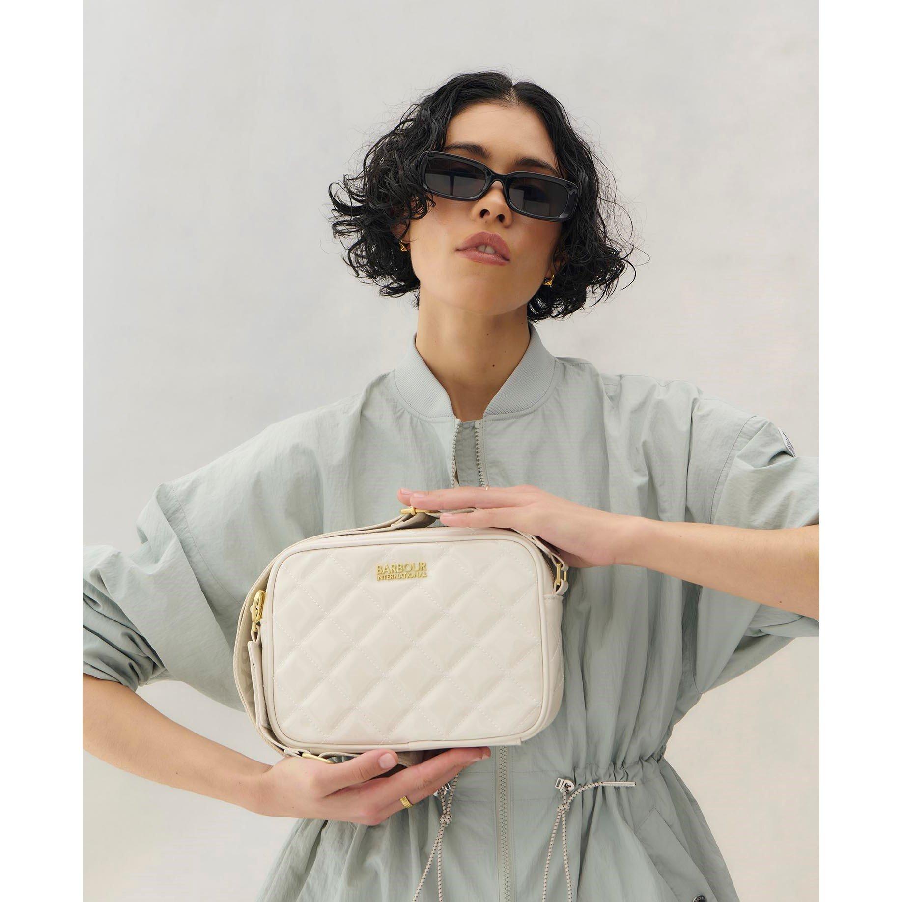 G Silver Birch - Barbour International - Womens Sloane Crossbody Bag - 8