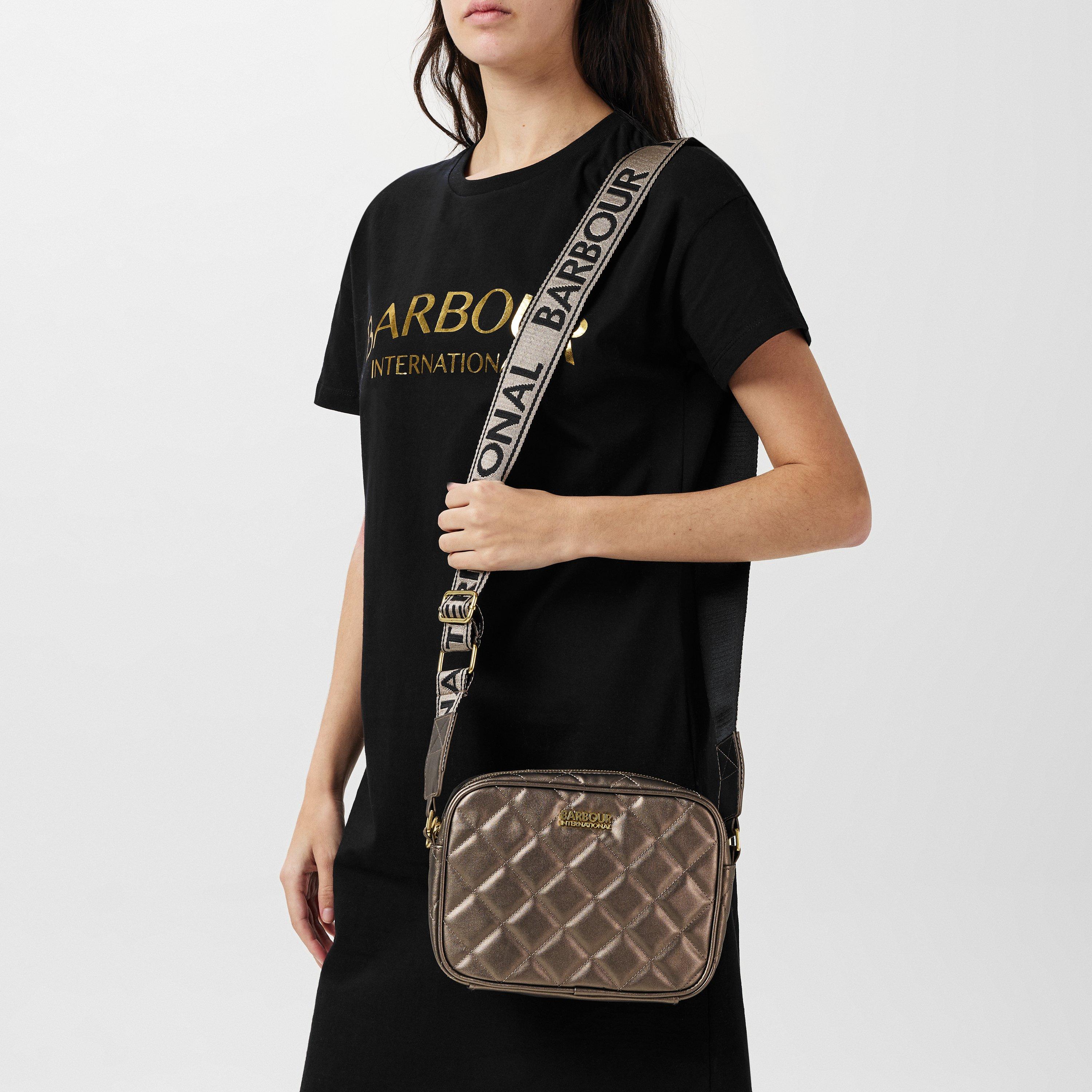 Gunmetal - Barbour International - Women's Quilted Sloane Crossbody Bag - 2