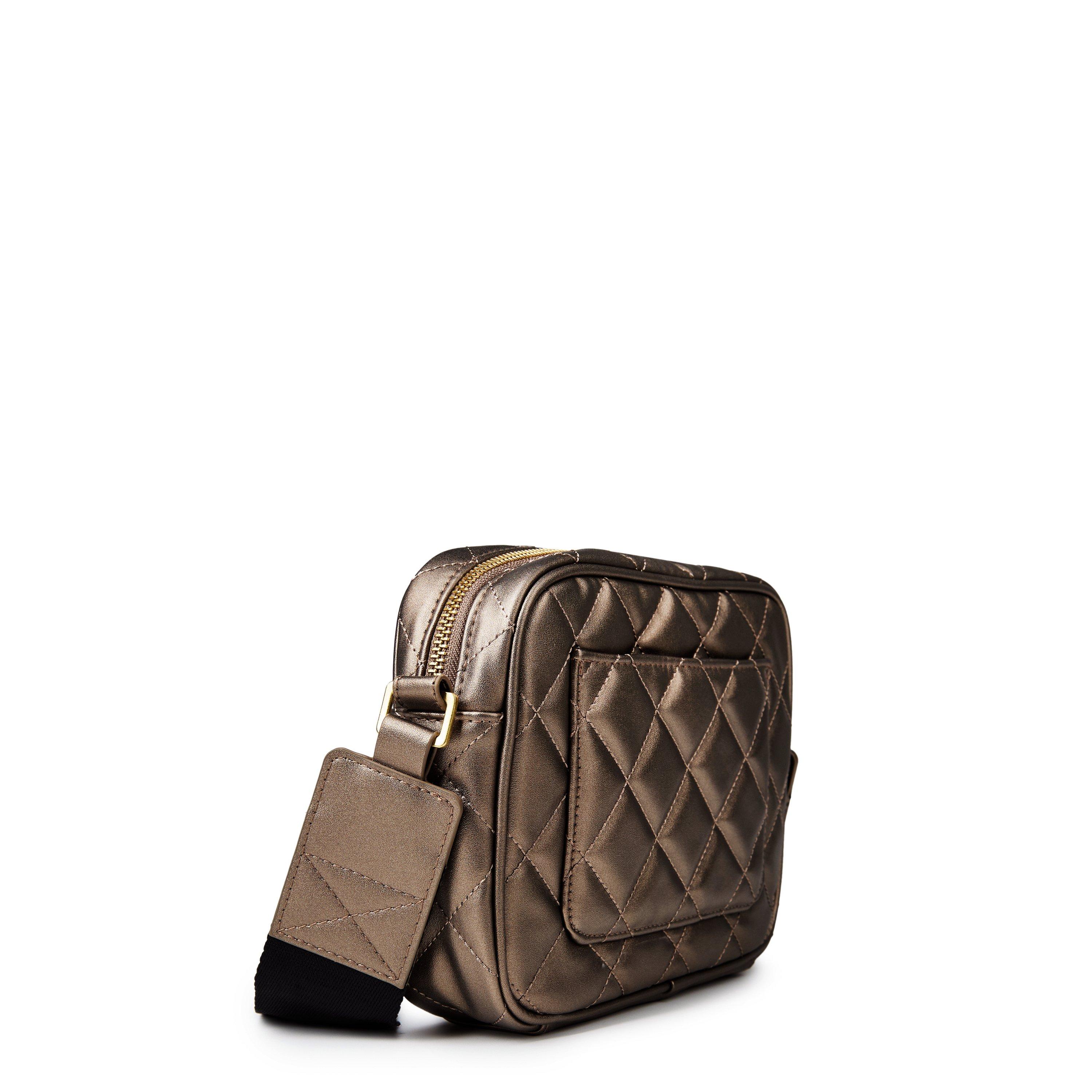 Gunmetal - Barbour International - Women's Quilted Sloane Crossbody Bag - 3