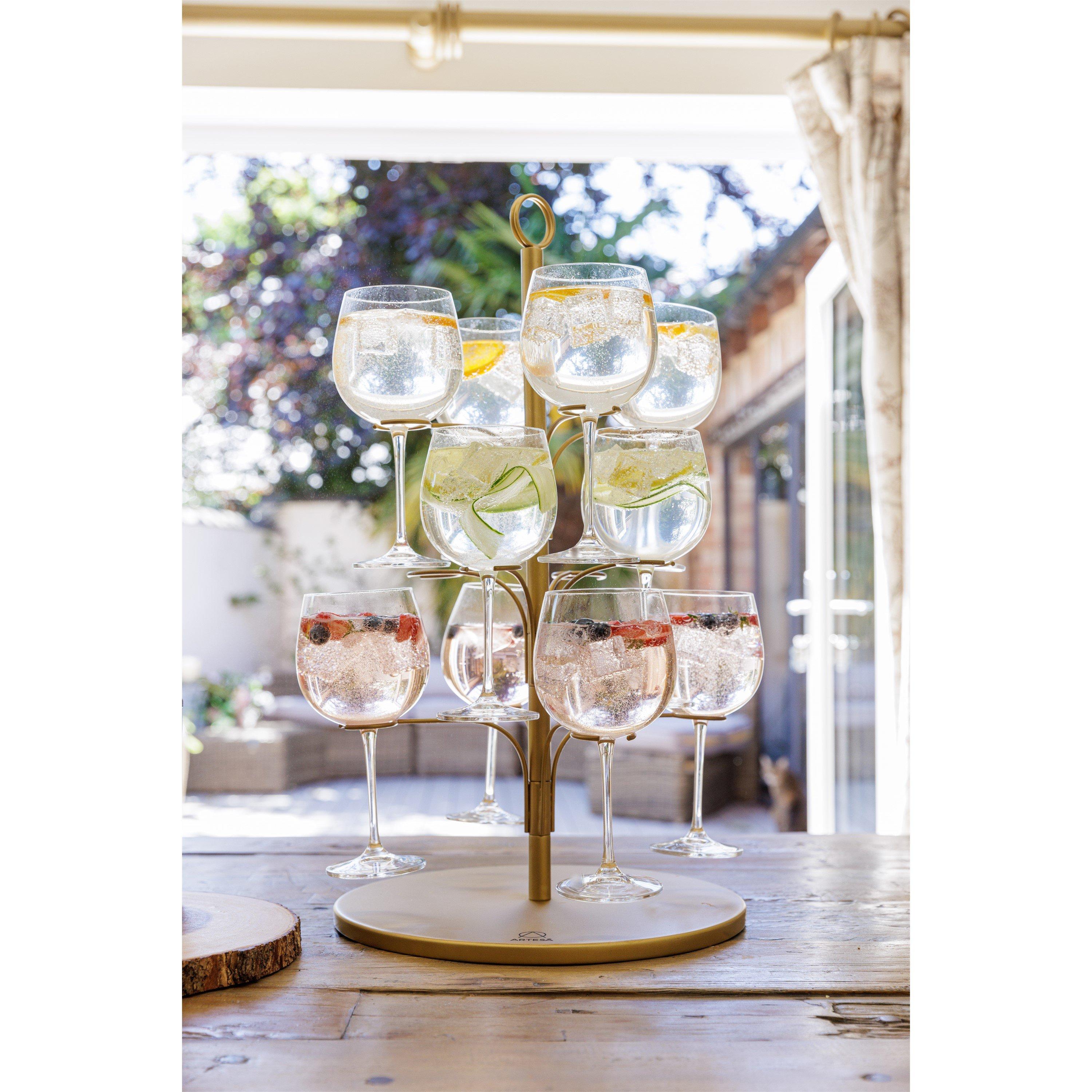 Gold - Artesa - Gin and Cocktail Serving Tree - 2
