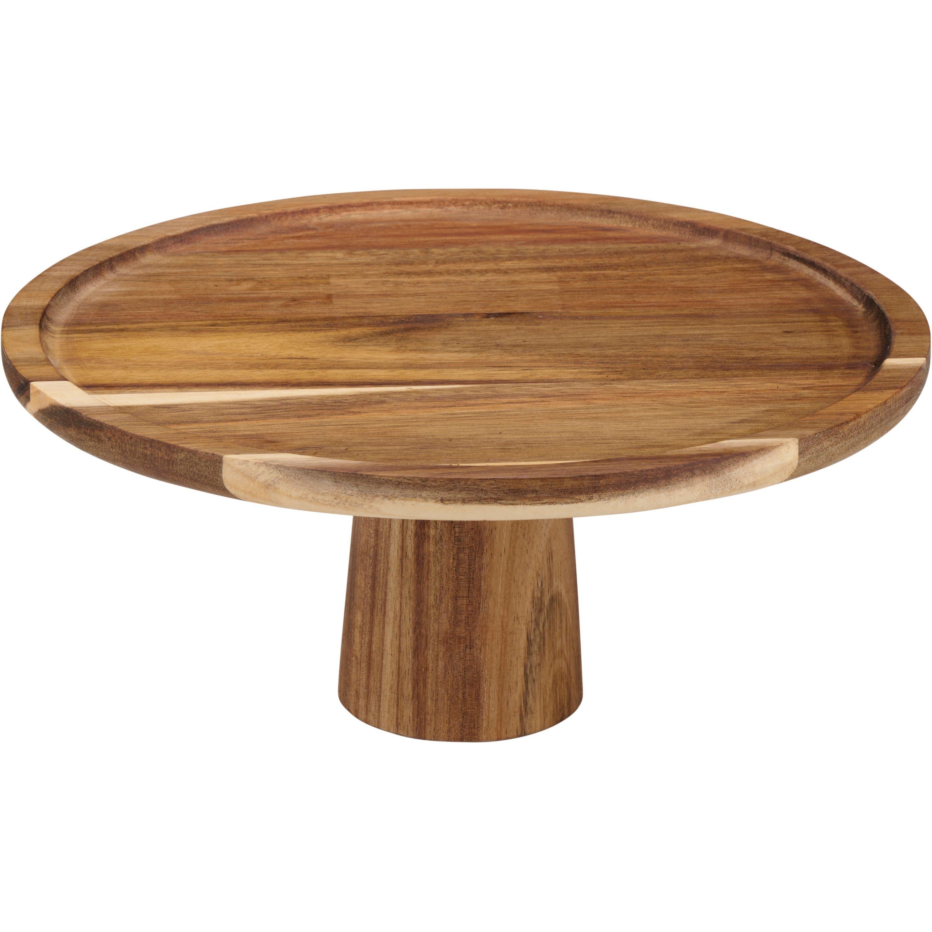 Wooden - Alpina - Cake Serving Tray O30x13cm - 2