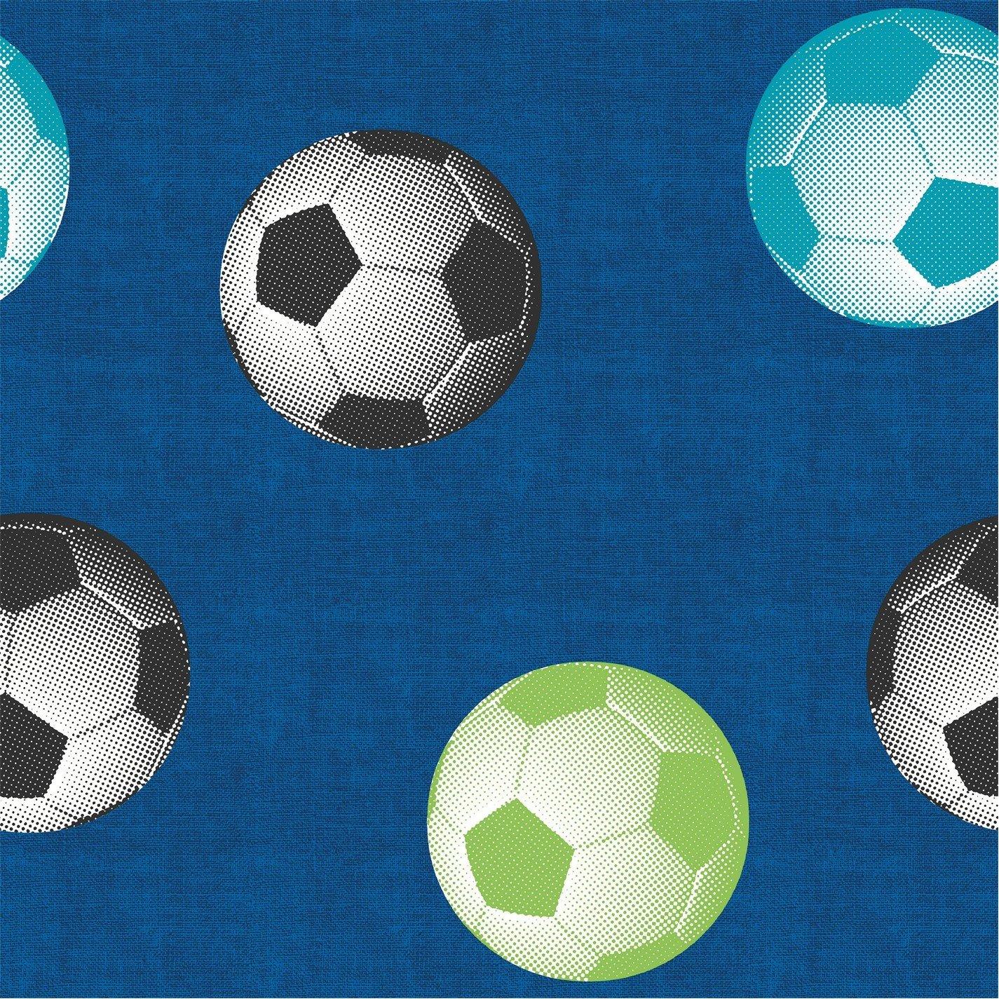 Blue - Catherine Lansfield - Football Wallpaper - 1