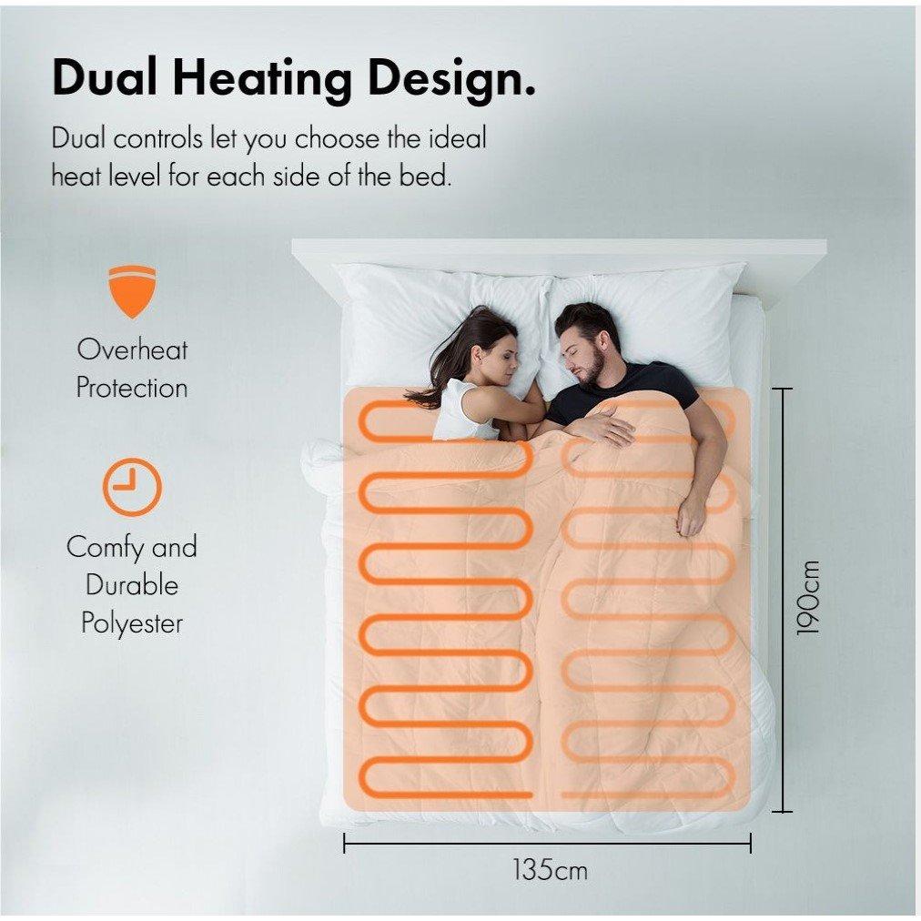 White - VonHaus - VonHaus Double Electric Blanket - 2