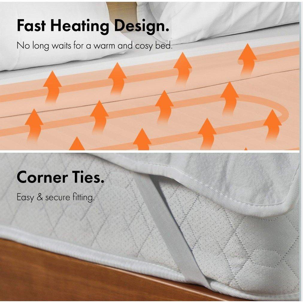 White - VonHaus - VonHaus Double Electric Blanket - 5