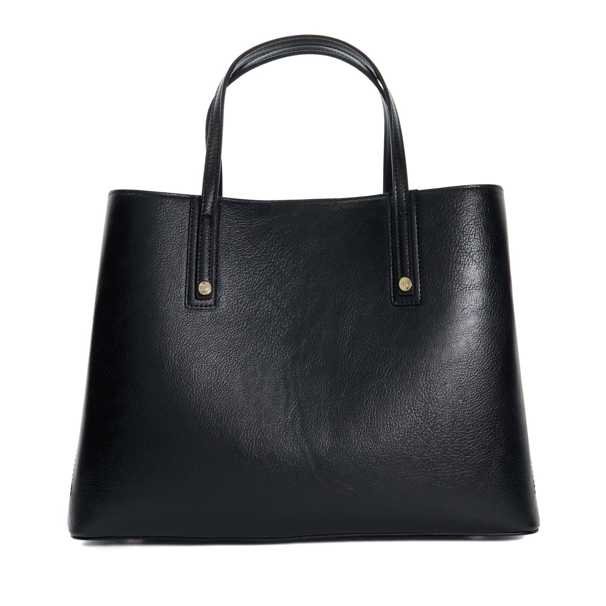 BLACK - Dune London - Women's Dorieo Faux Leather Zip Tote Bag - 2