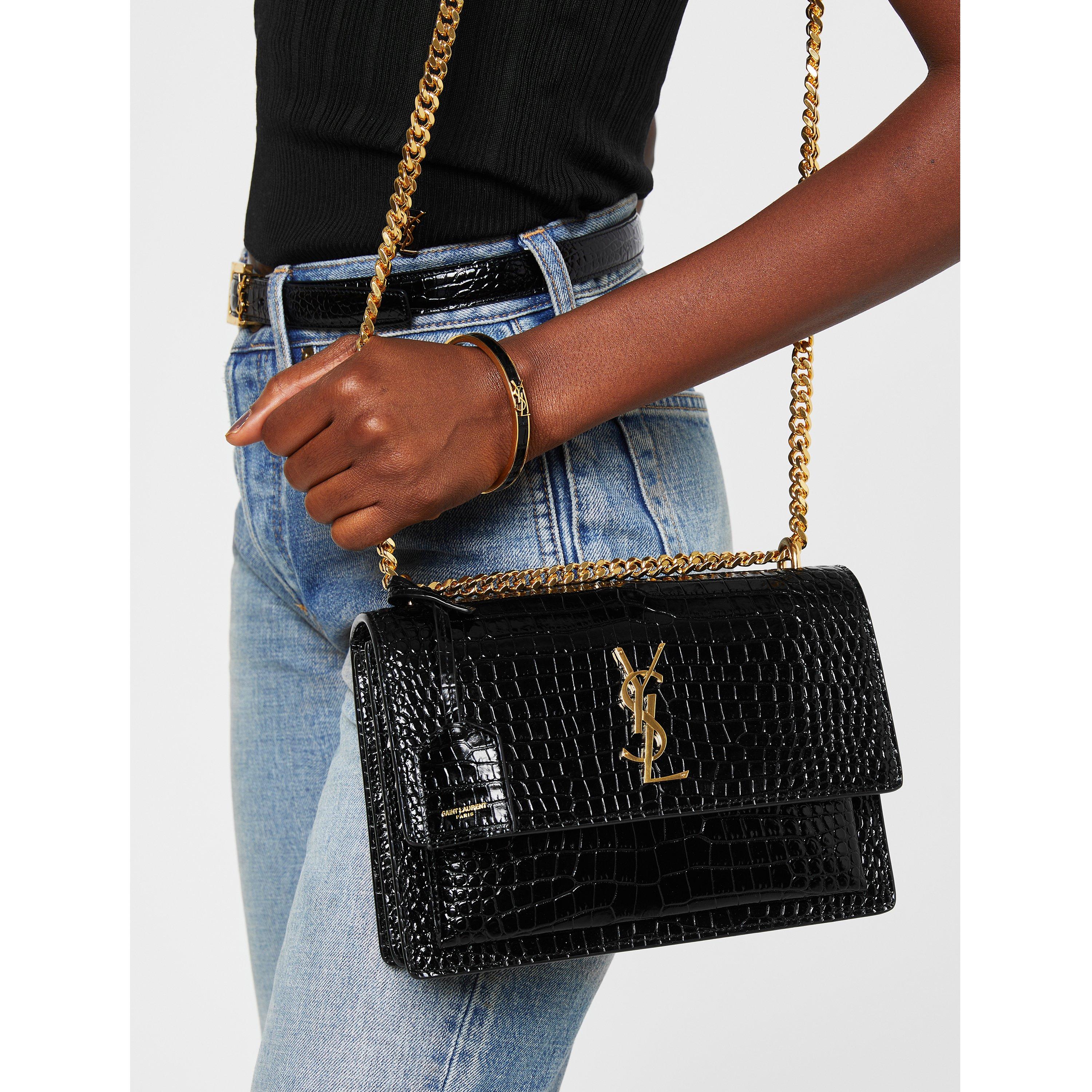 Black/Gold - Saint Laurent - Opyum Cassandre Bracelet - 2