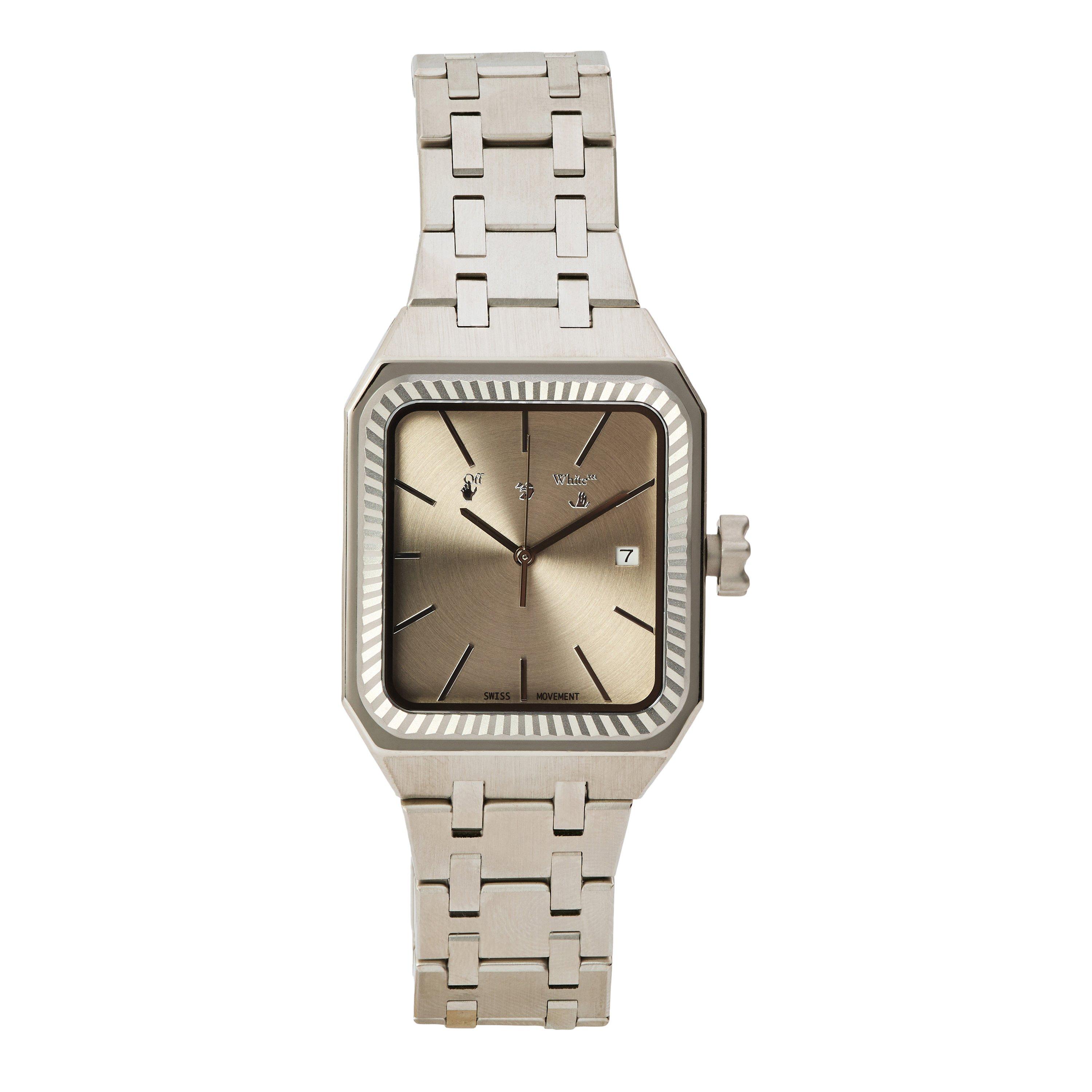 None - Off White - Men's - Square Frame Quartz Auto Analogue Watch