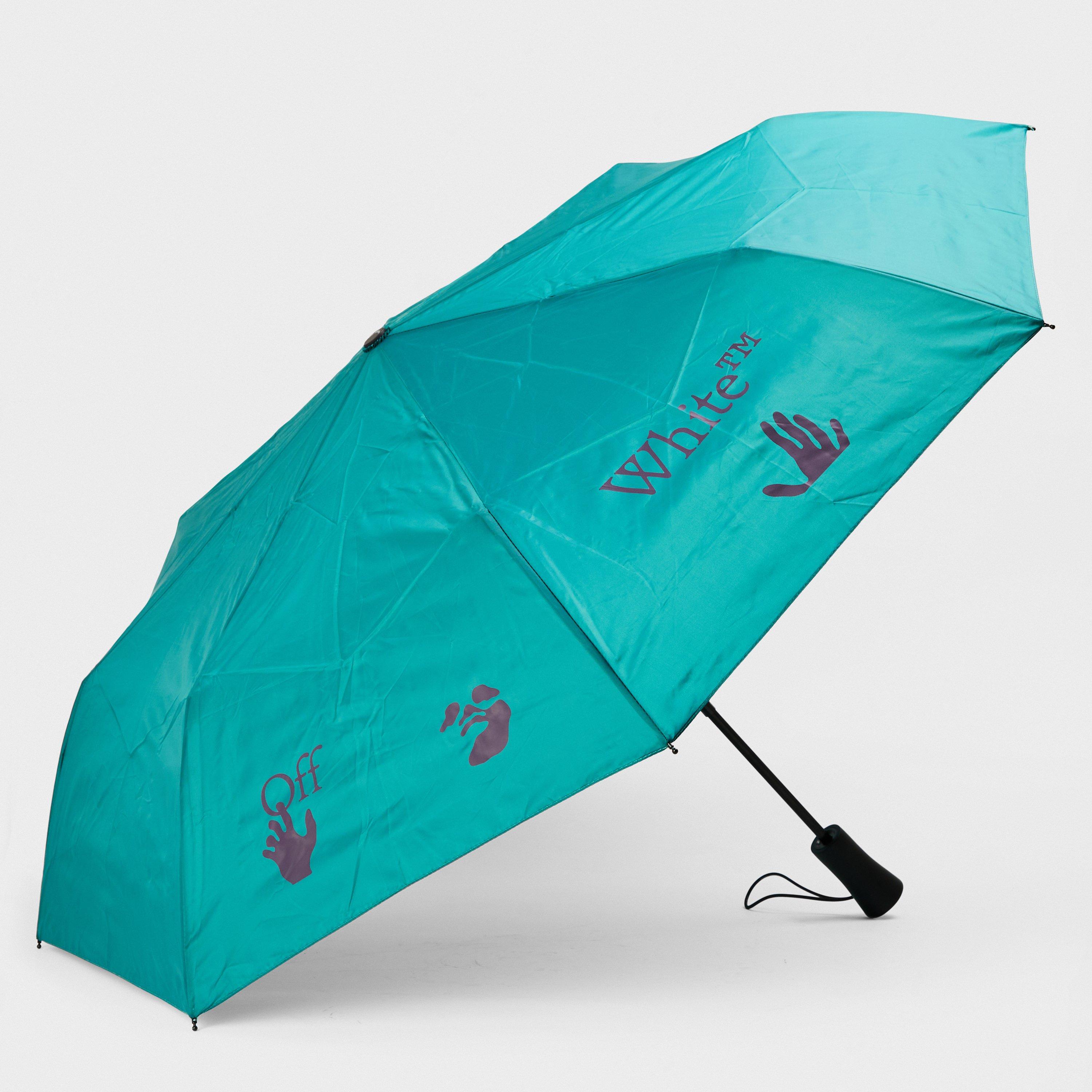 Aubergine - Off White - Unisex Umbrella - 2