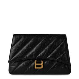 Balenciaga Crush Medium Pochette Clutch Bag