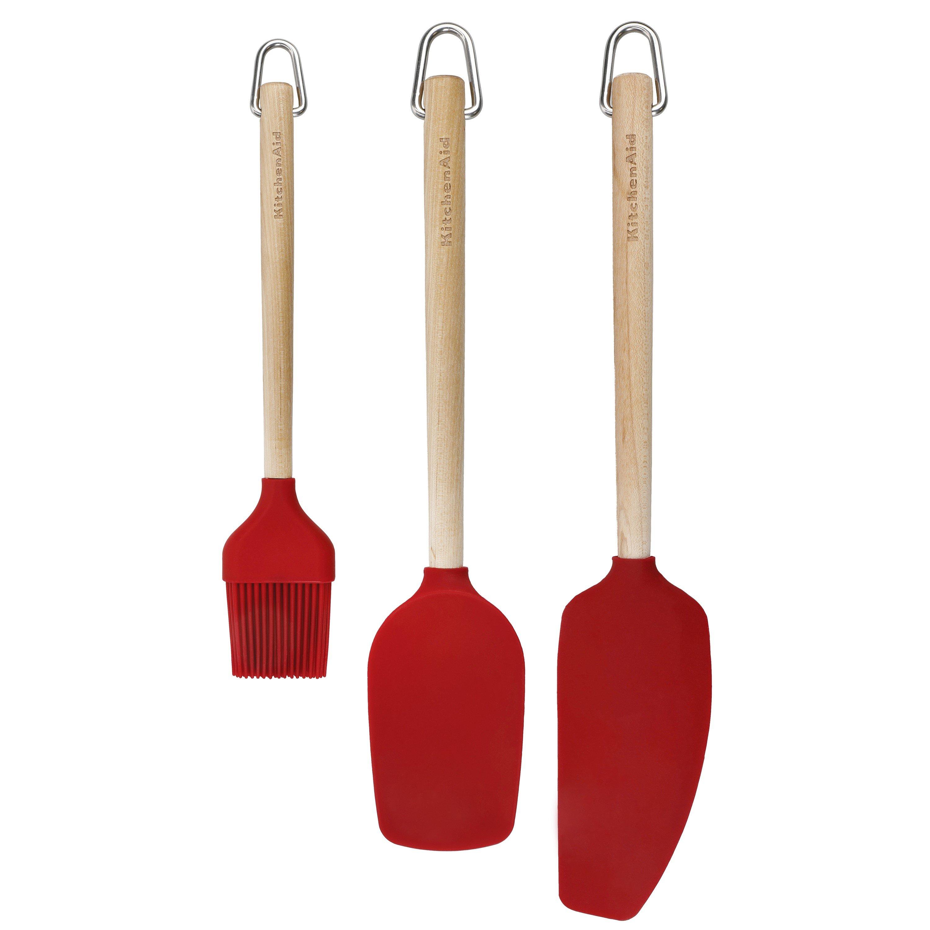Red - KitchenAid - 3pc Birchwood Baking Set - 1