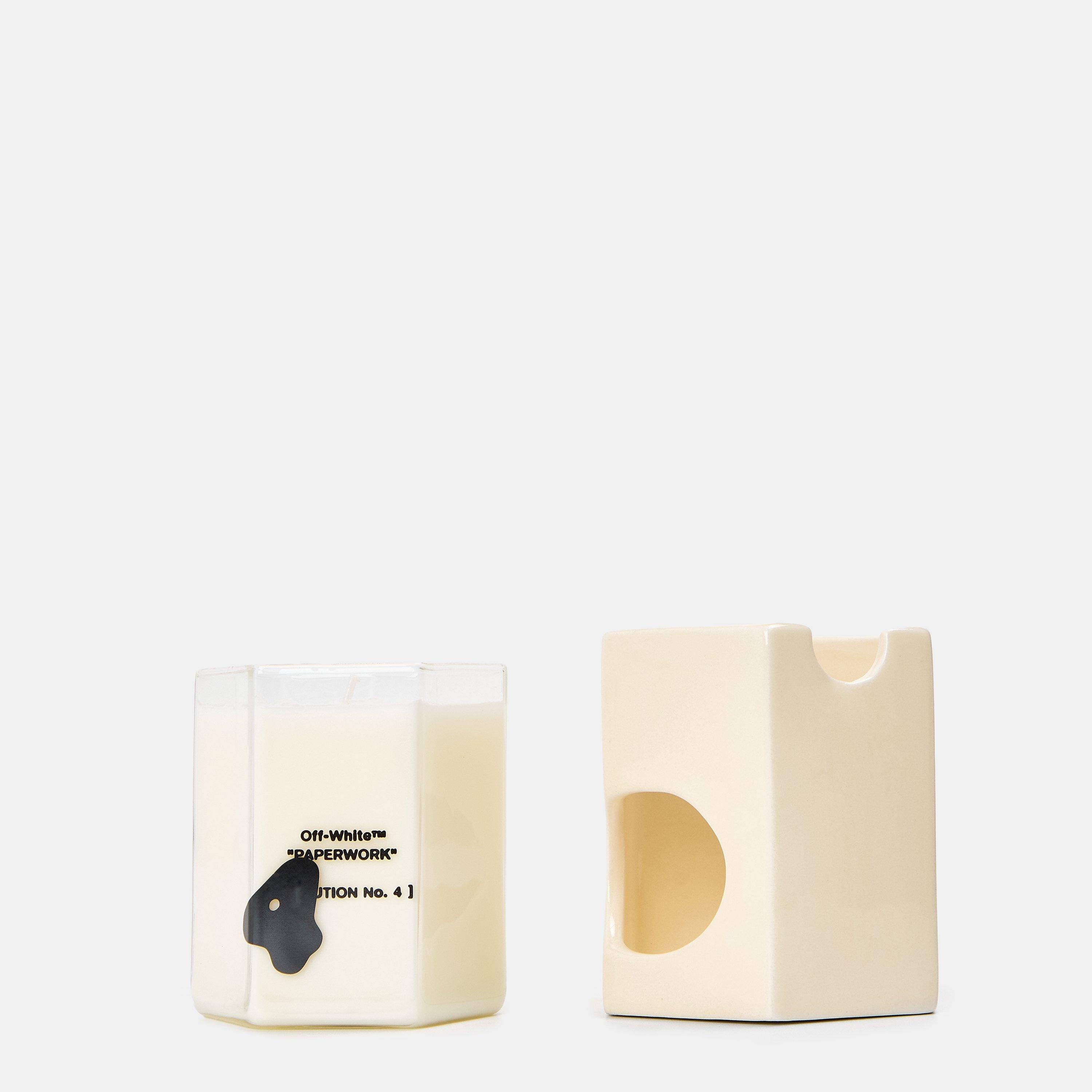 Cream/Black - Off White - Jar Candle - 1