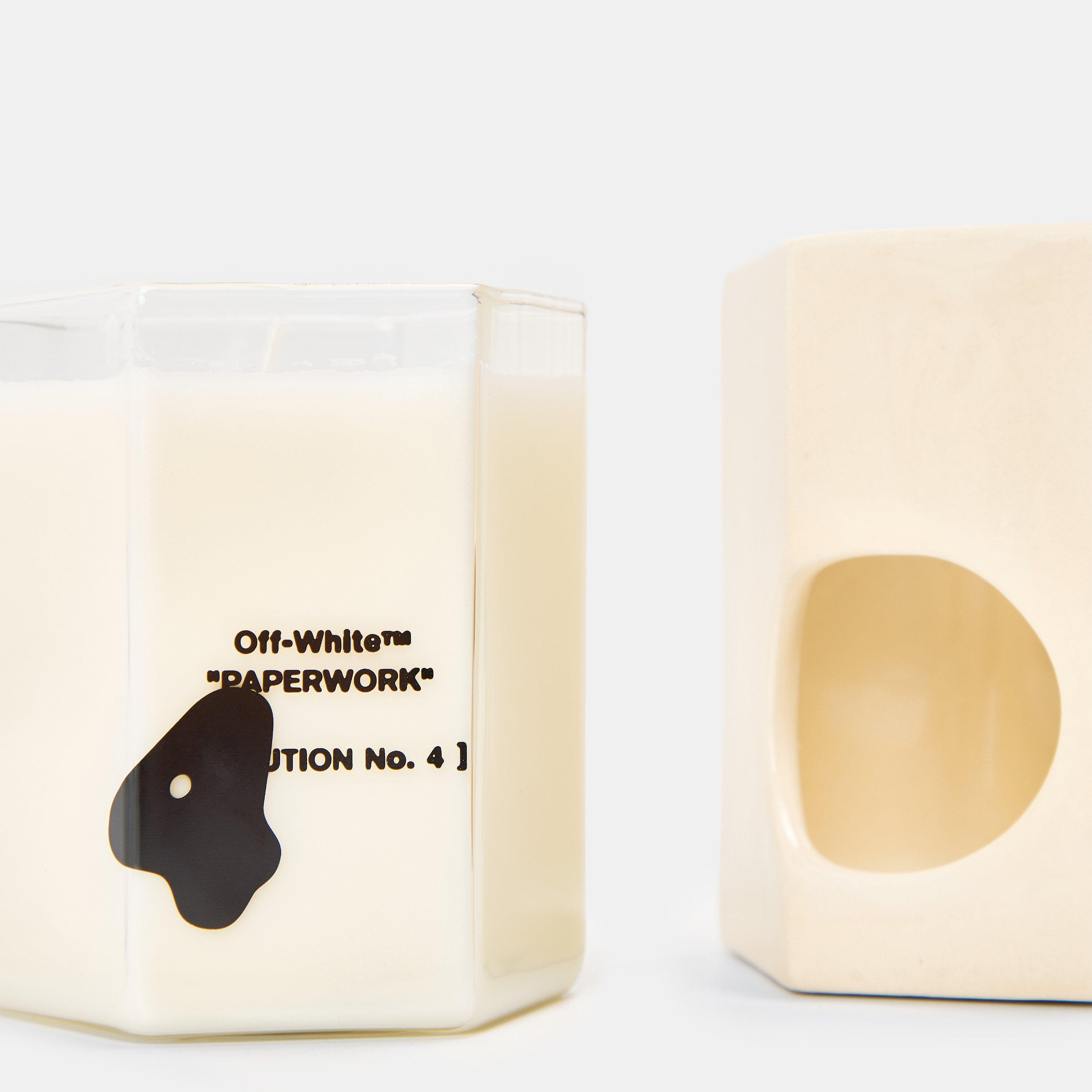 Cream/Black - Off White - Unisex Adults Jar Candle - 2