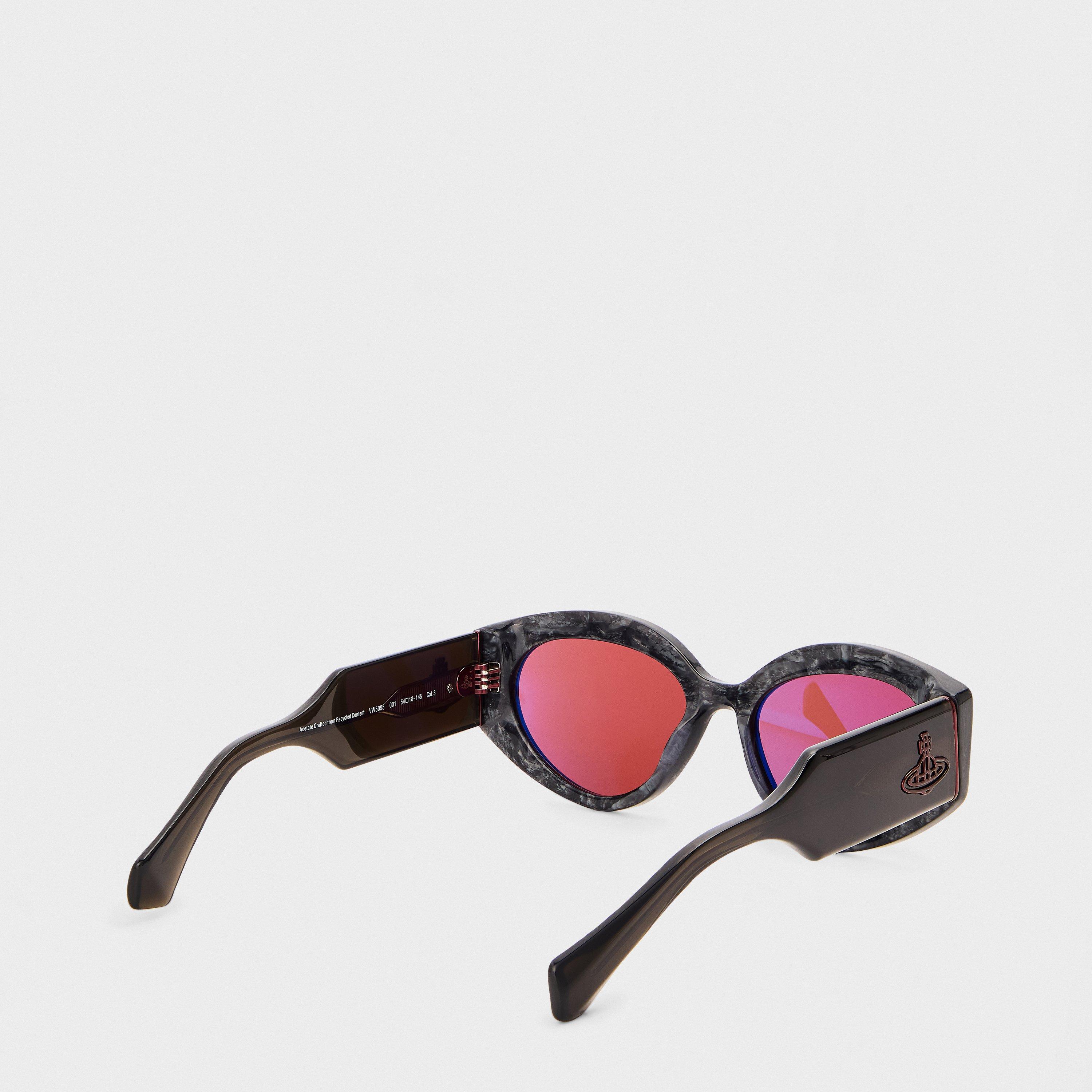 Black - Vivienne Westwood - Women's Viv Jackie Oval Sunglasses - 2