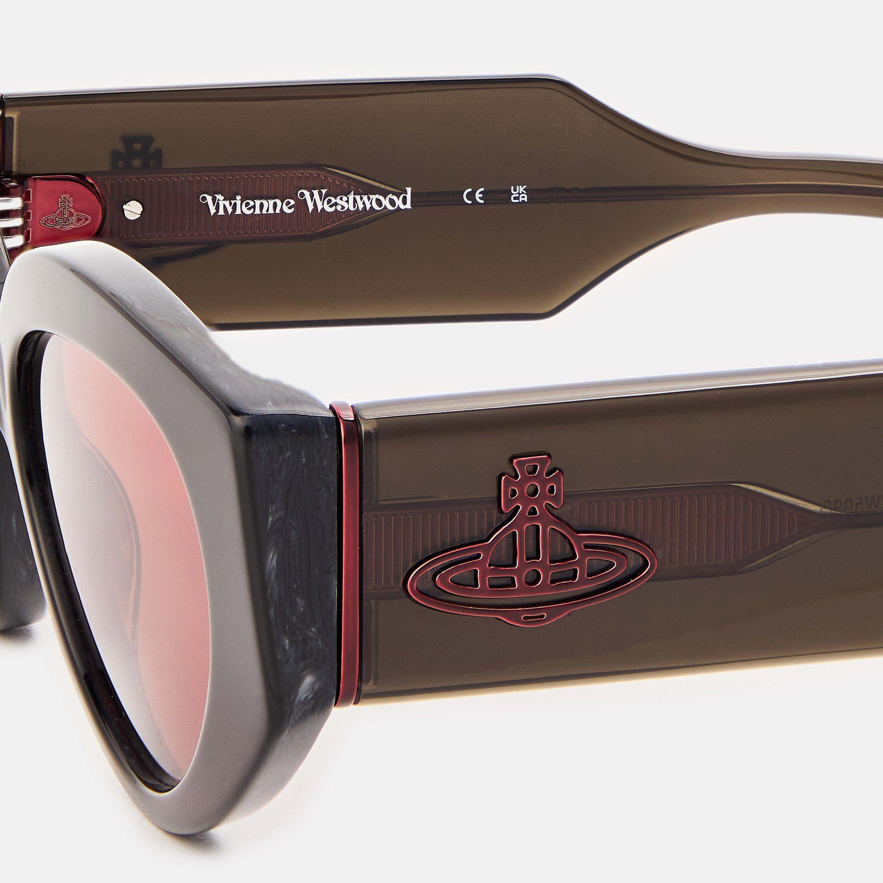 Black - Vivienne Westwood - Women's Viv Jackie Oval Sunglasses - 3