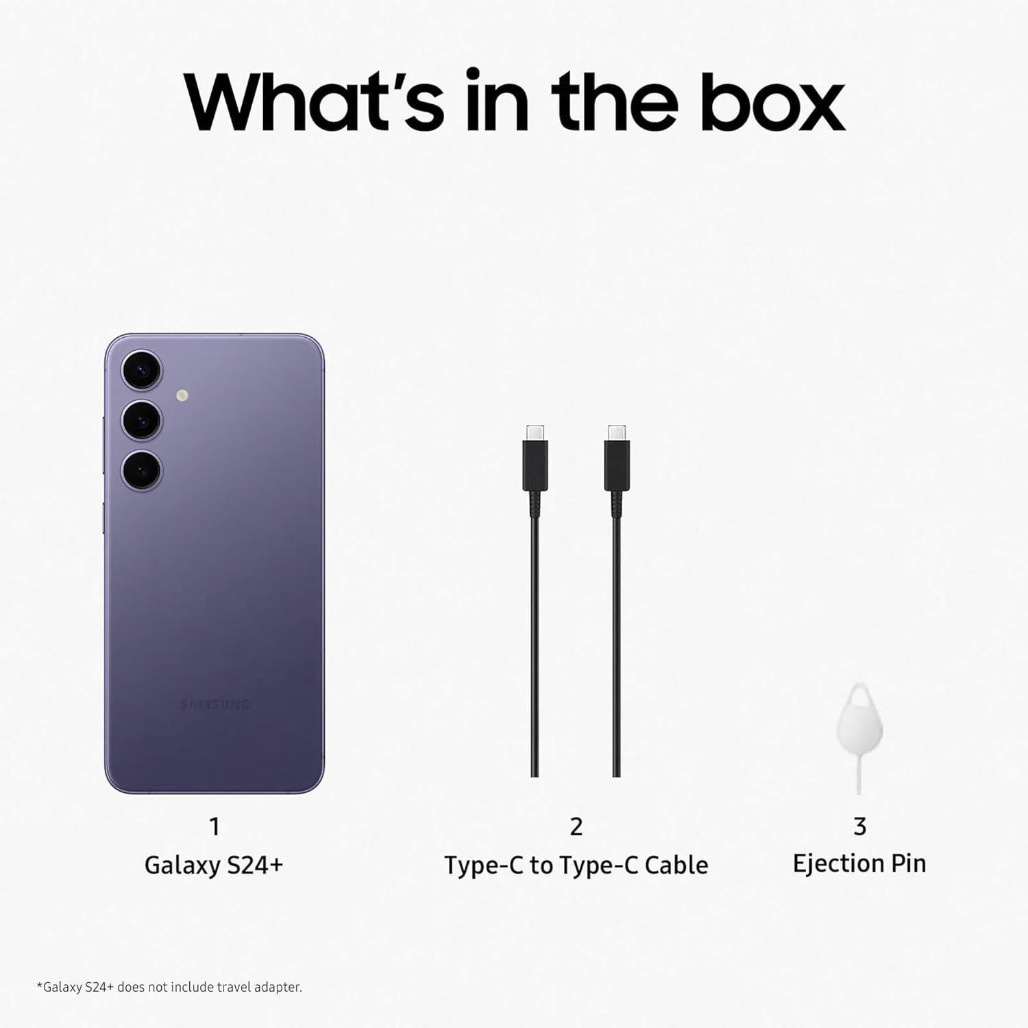 Violet - Samsung - Galaxy S24+ 5G 256GB AI Mobile Phone - 2