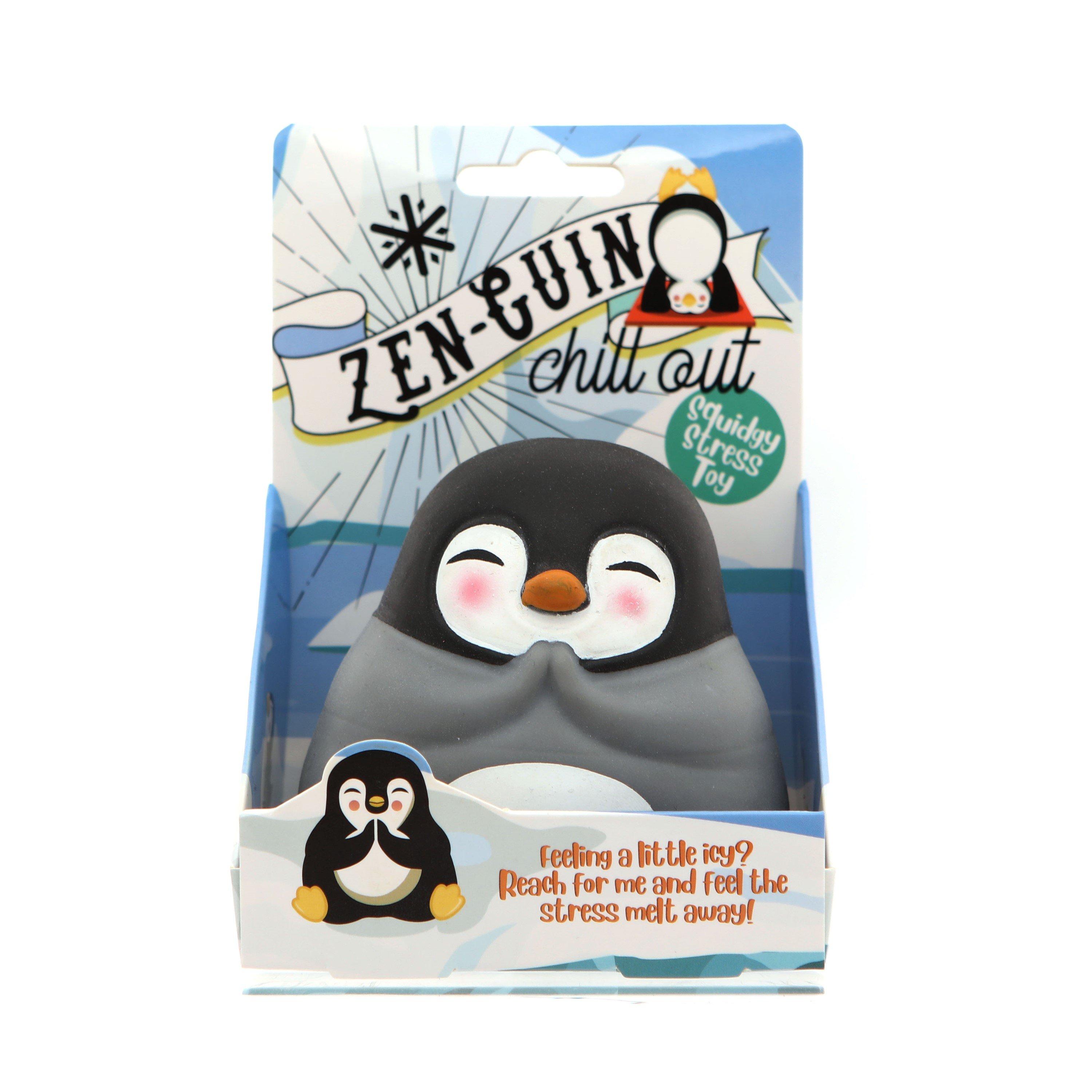 Black/White - Boxer Gifts - Zenguin Stress Toy - Penguin Fidget/Stress Toys - 1