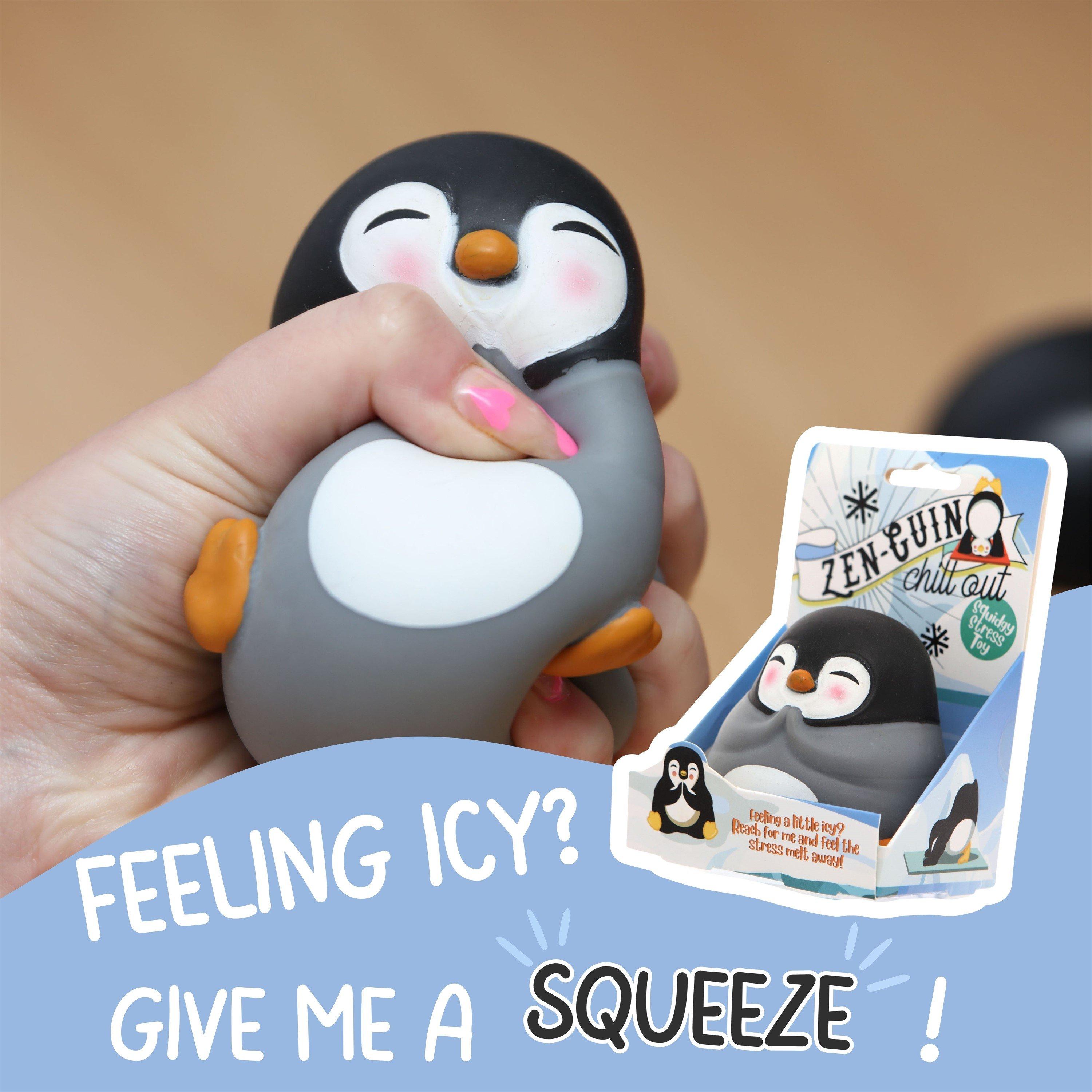 Black/White - Boxer Gifts - Zenguin Stress Toy - Penguin Fidget/Stress Toys - 2