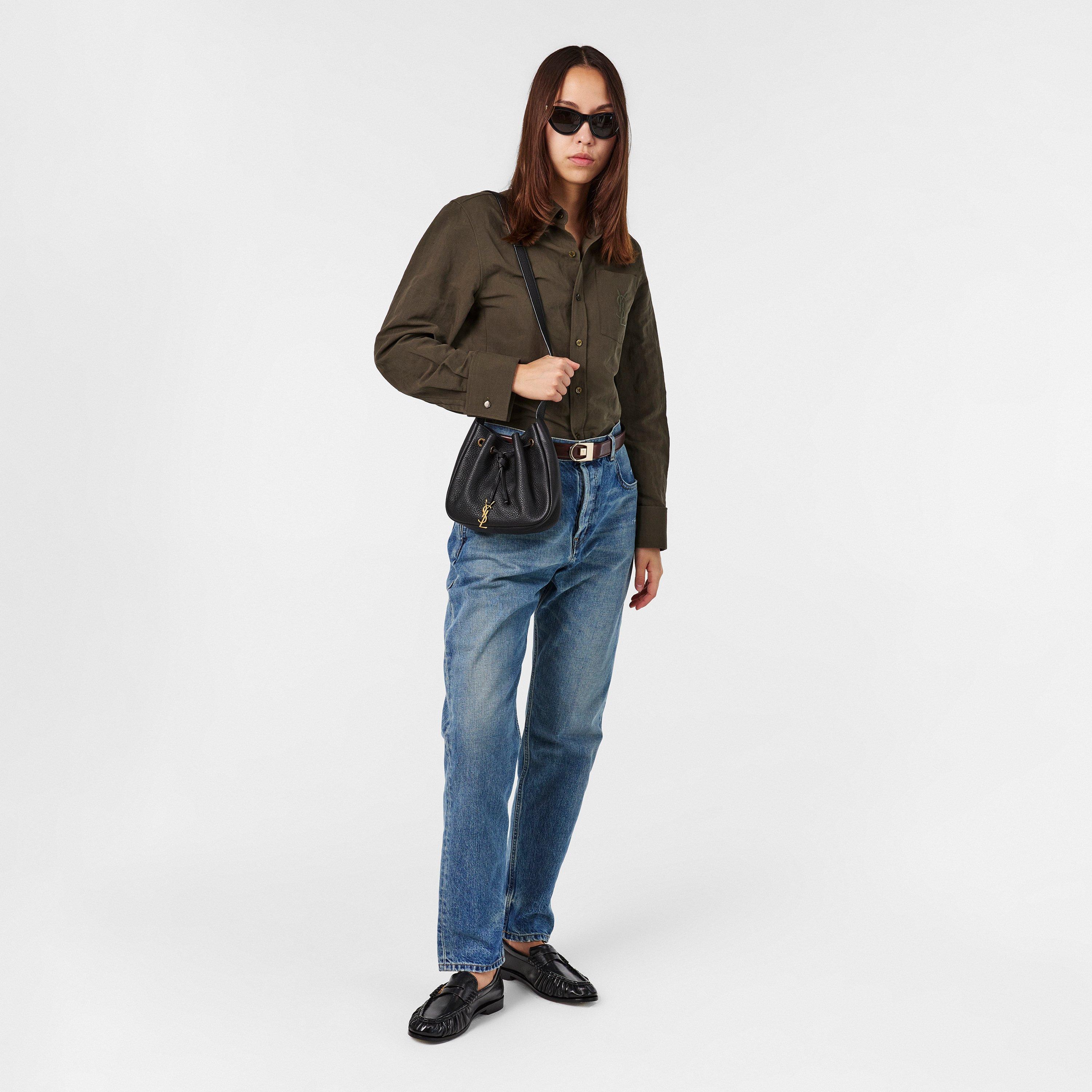 Nero - Saint Laurent - Women's Paris Bucket Bag - 6