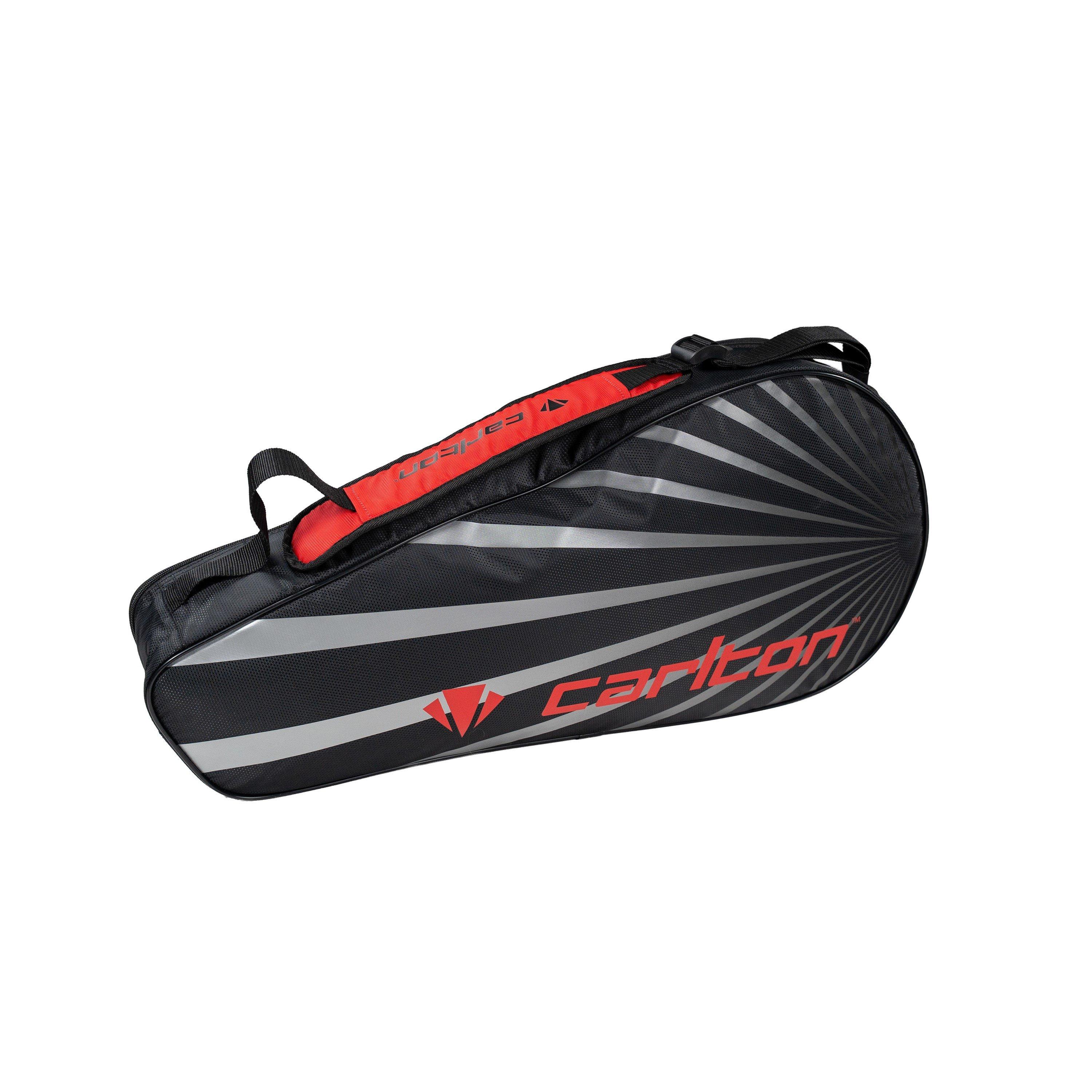 Black/Red - Carlton - Carlton Badminton 3 Racket Bag - 1