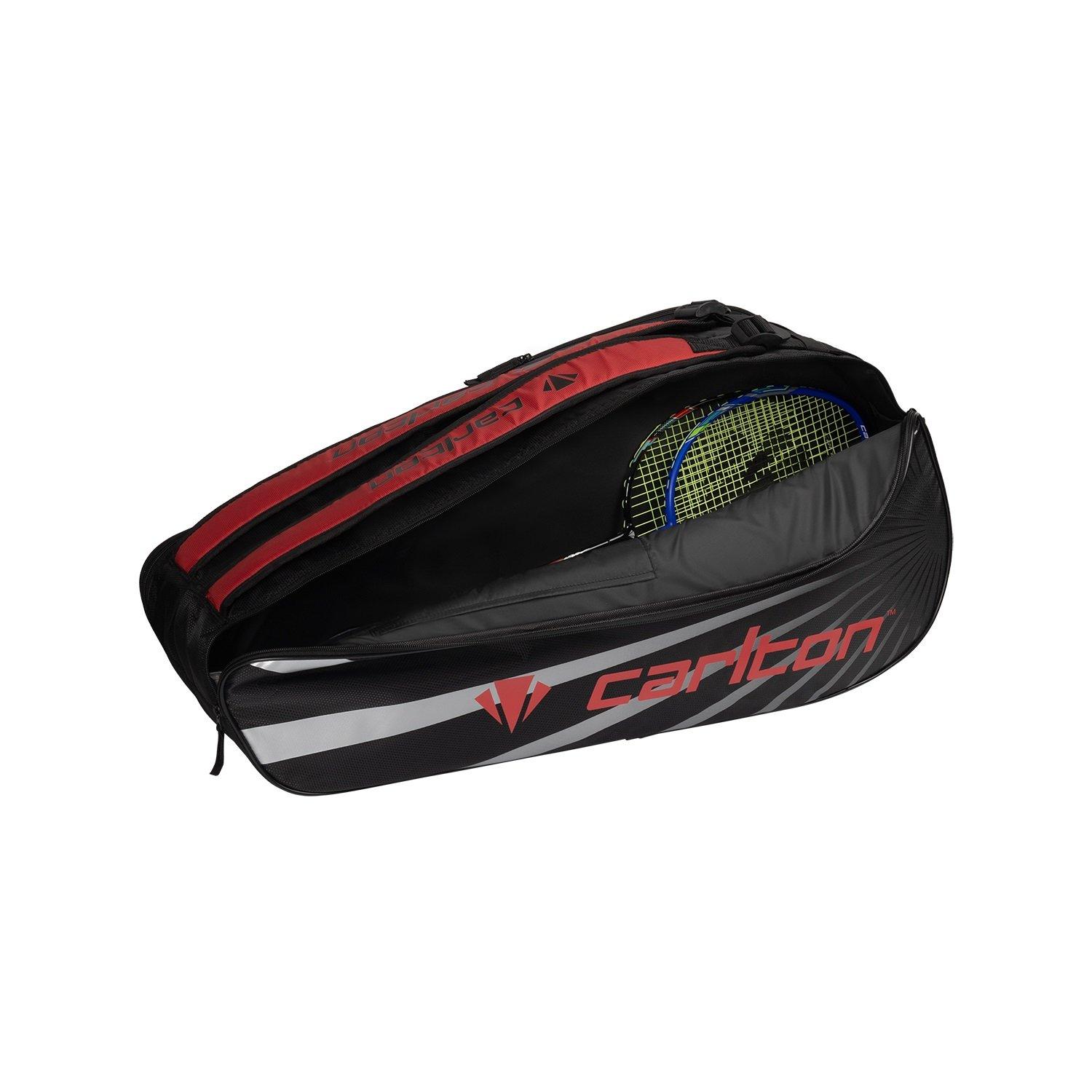 Black/Red - Carlton - 2 Comp Racket Bag - 1