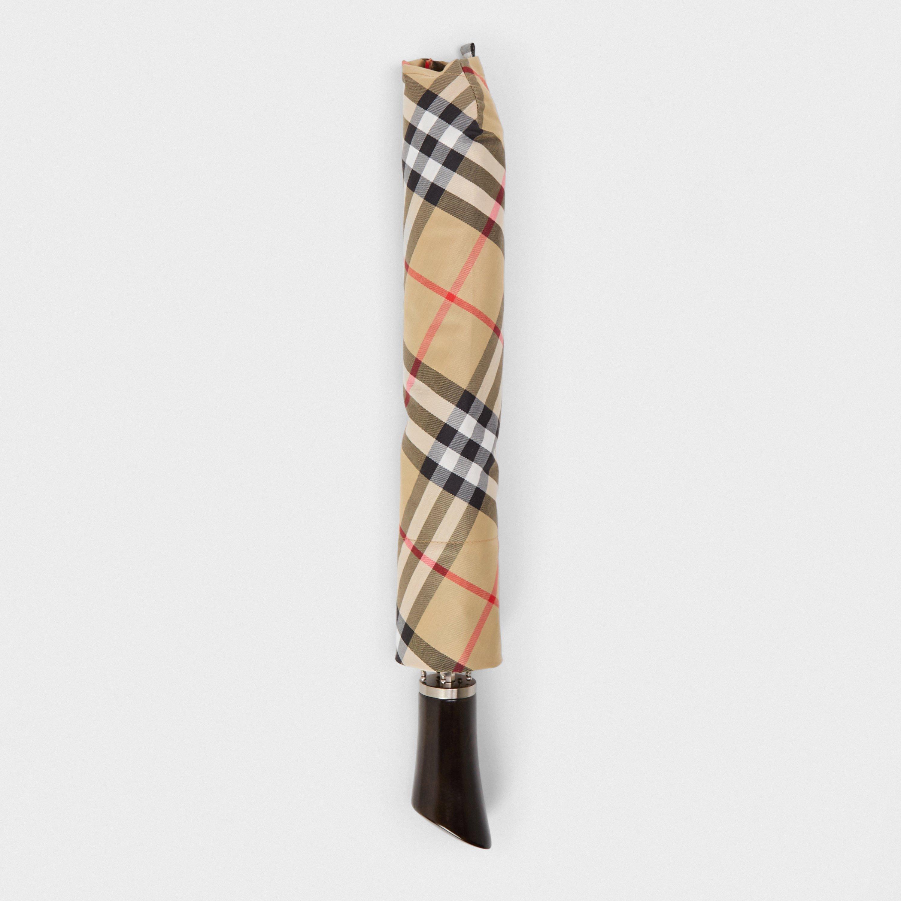 Sand IP Check - Burberry - Unisex Adults' Folding Check Umbrella - 2