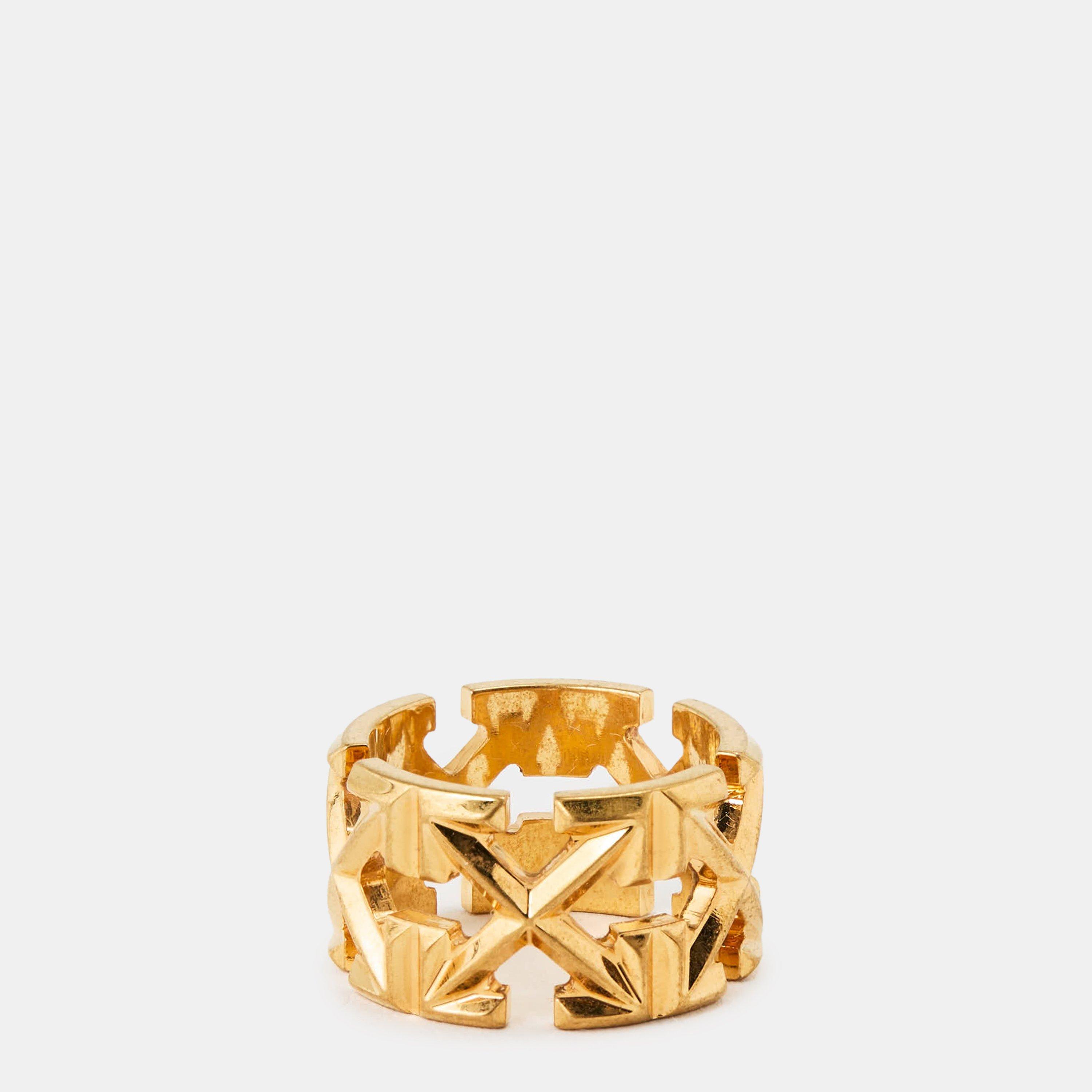 Gold - Off White - Women's Chain Ring - 2