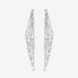 Jon Richard Silver Plated Crystal Statement Drop Earrings