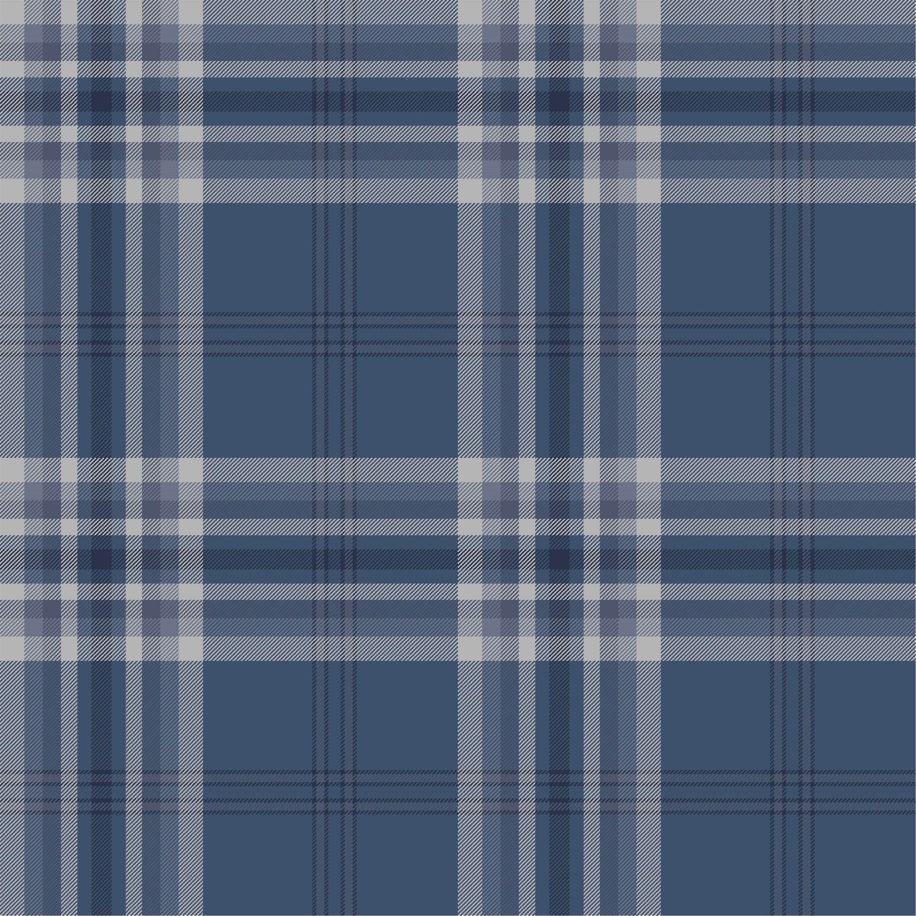 Navy Blue - Catherine Lansfield - Kelso Check Wallpaper - 3