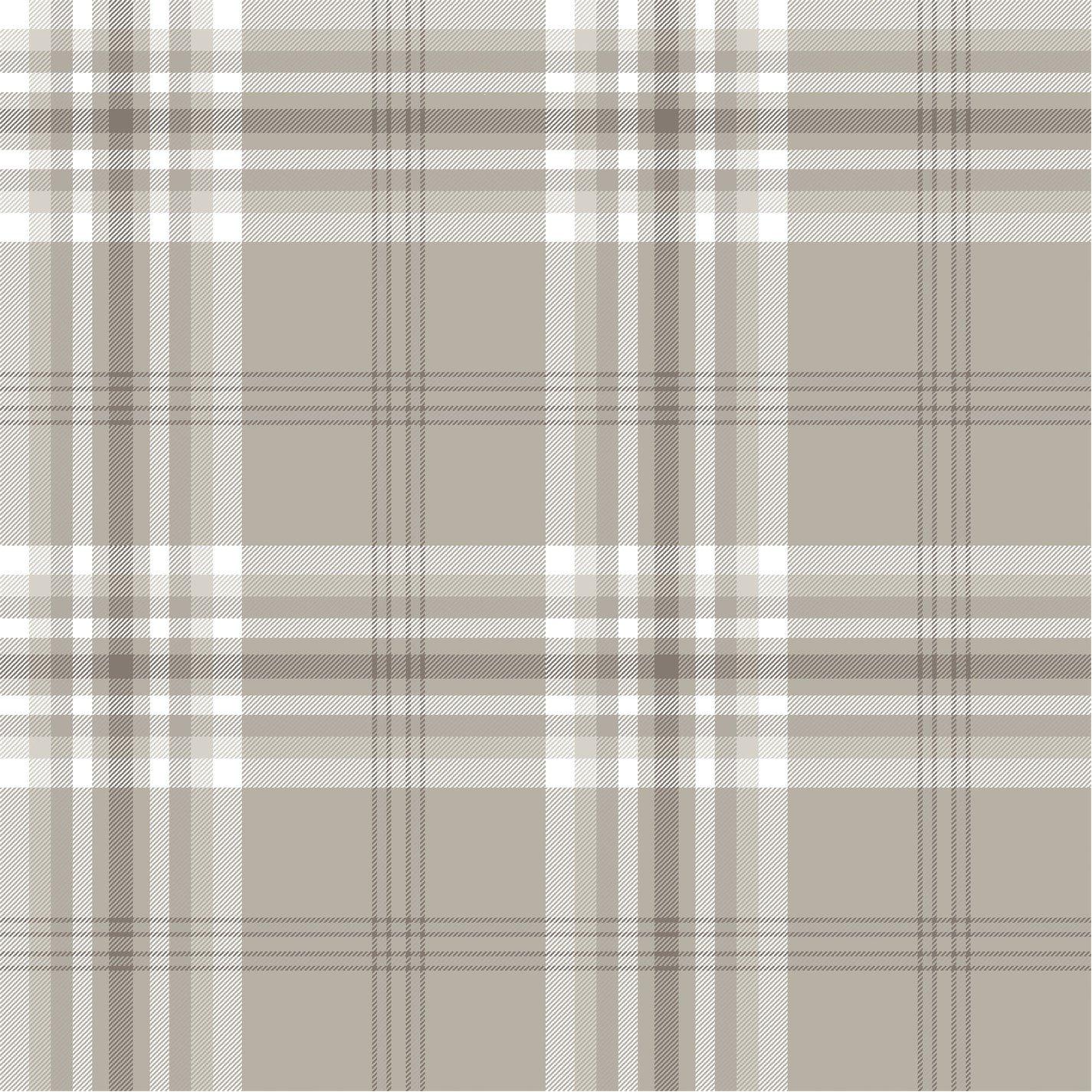 Catherine Lansfield  Kelso Check Wallpaper - Natural