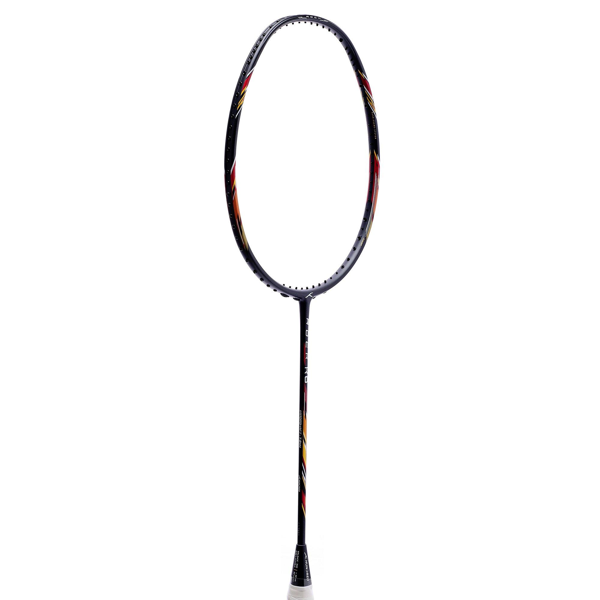 Black/Red/Gold - Hundred - Rock R8 Badminton Racket - 2