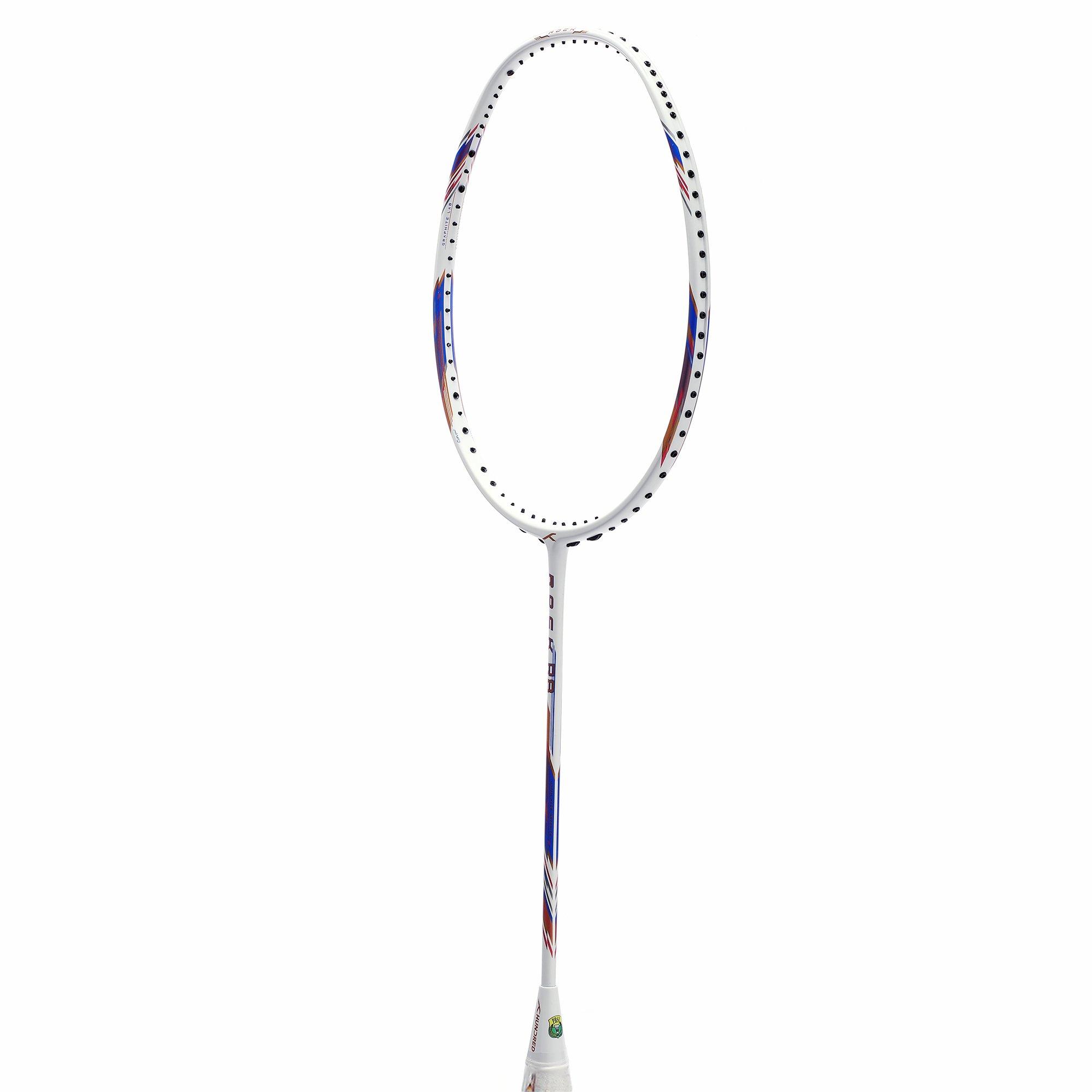 White/Gold/Blue - Hundred - Rock R8 Badminton Racket - 3