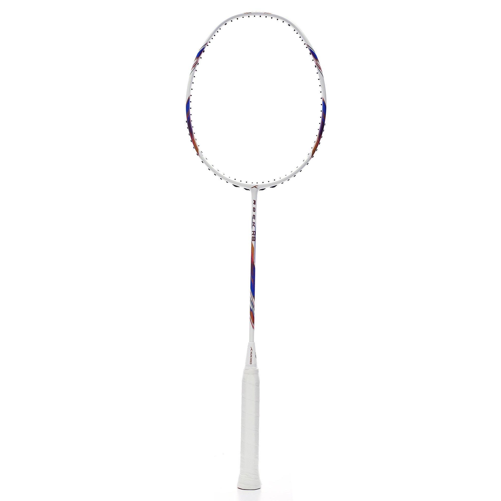 White/Gold/Blue - Hundred - Rock R8 Badminton Racket - 4