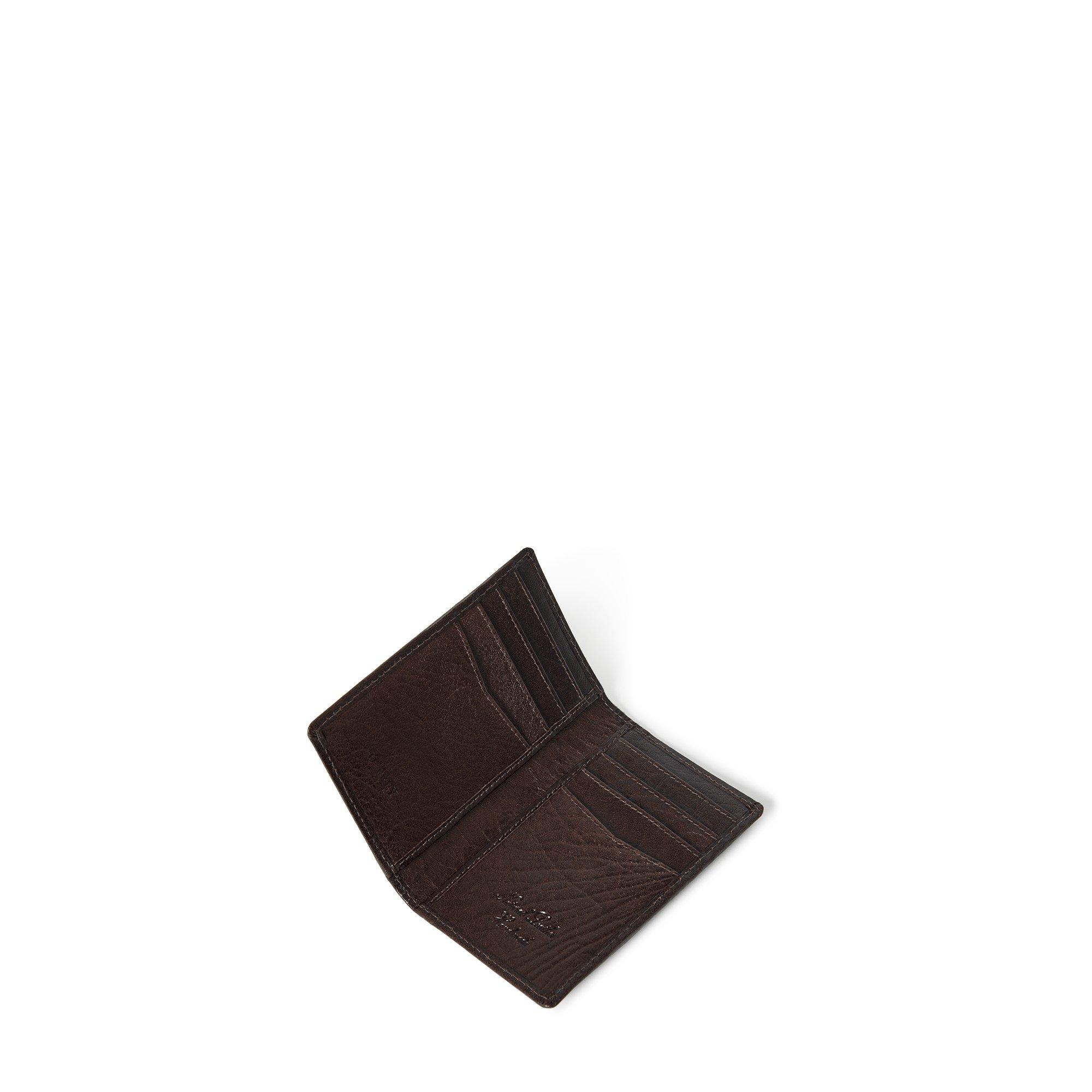 Chokolade - Osprey London - Osprey Highland Micro Leather Dress Wallet - 2