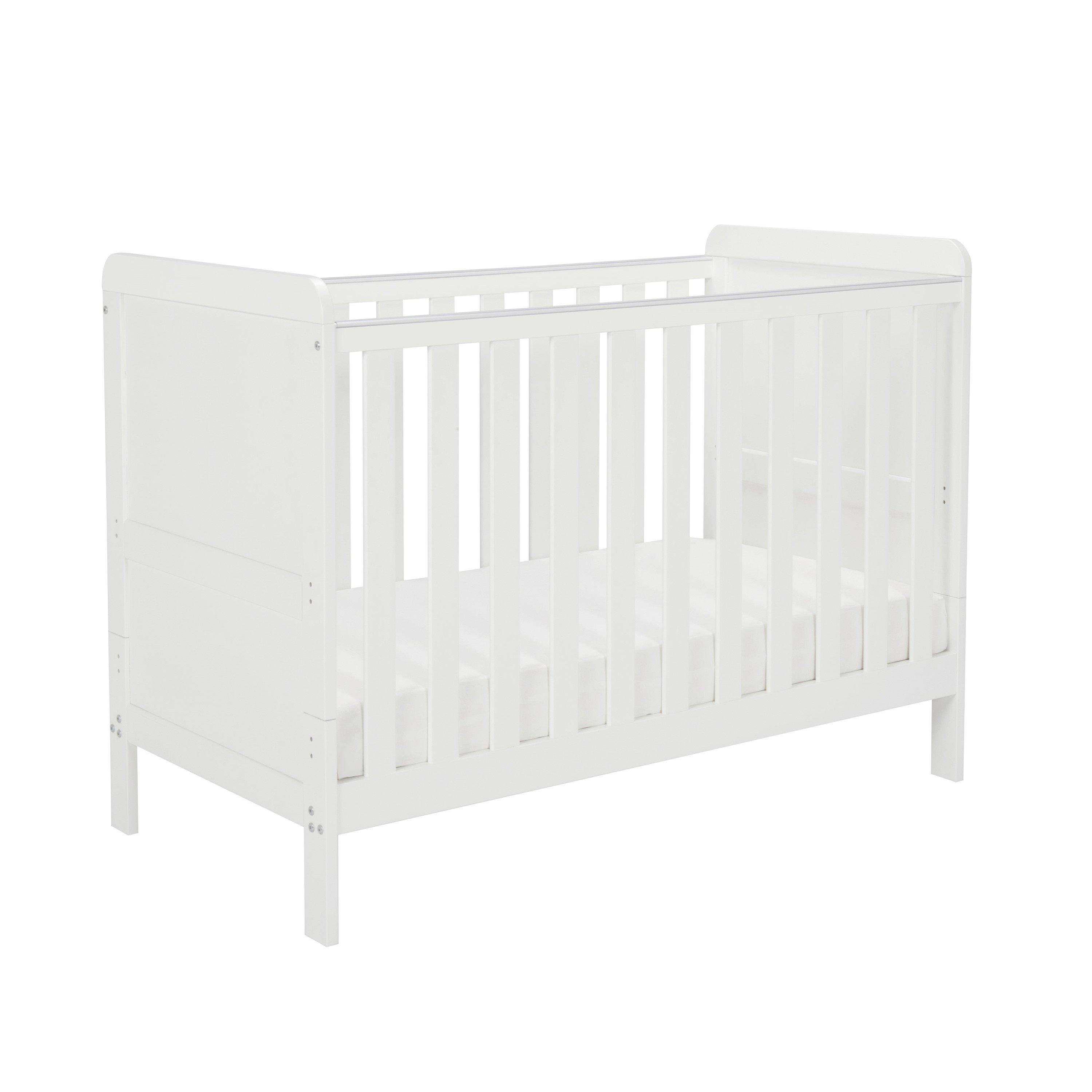 Babymore  Newborn Caro Urban Mini Cot Bed - White - 60x120