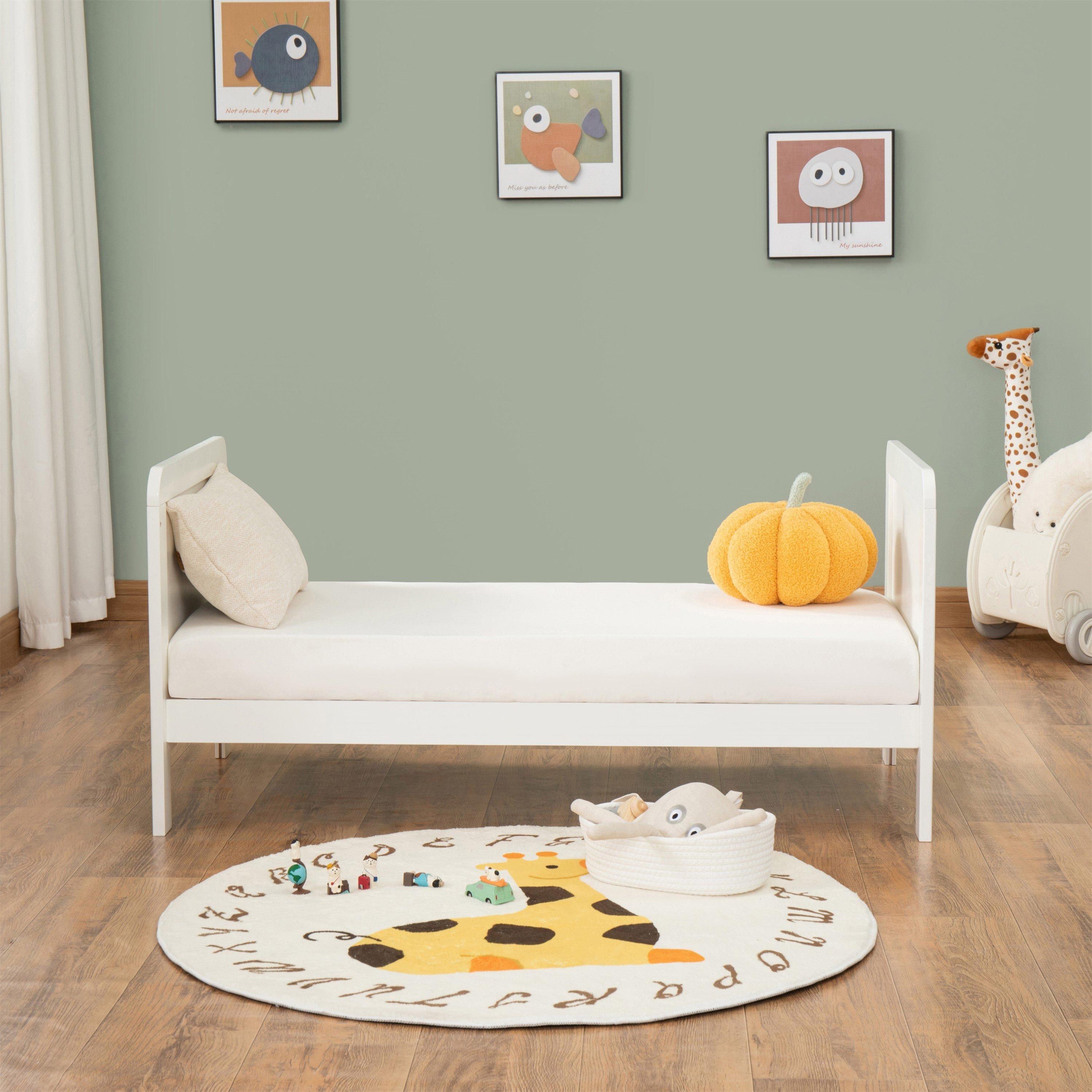 White - Babymore - Caro Urban Mini Cot Bed - White - 5