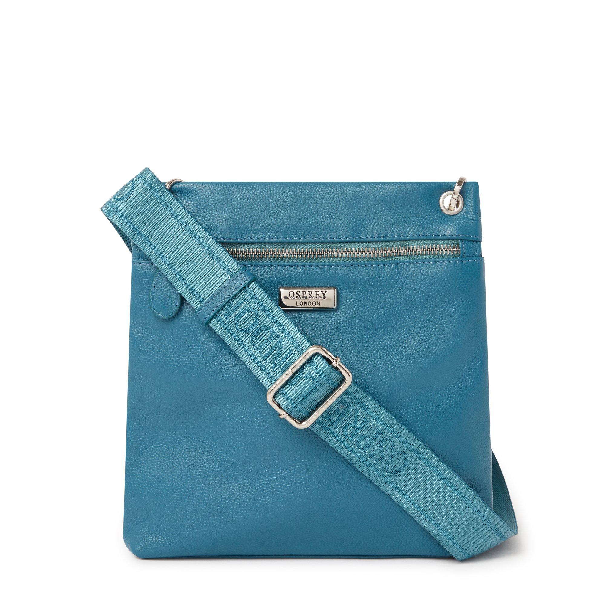 Osprey London Women's Miami Leather Crossbody Bag - Teal