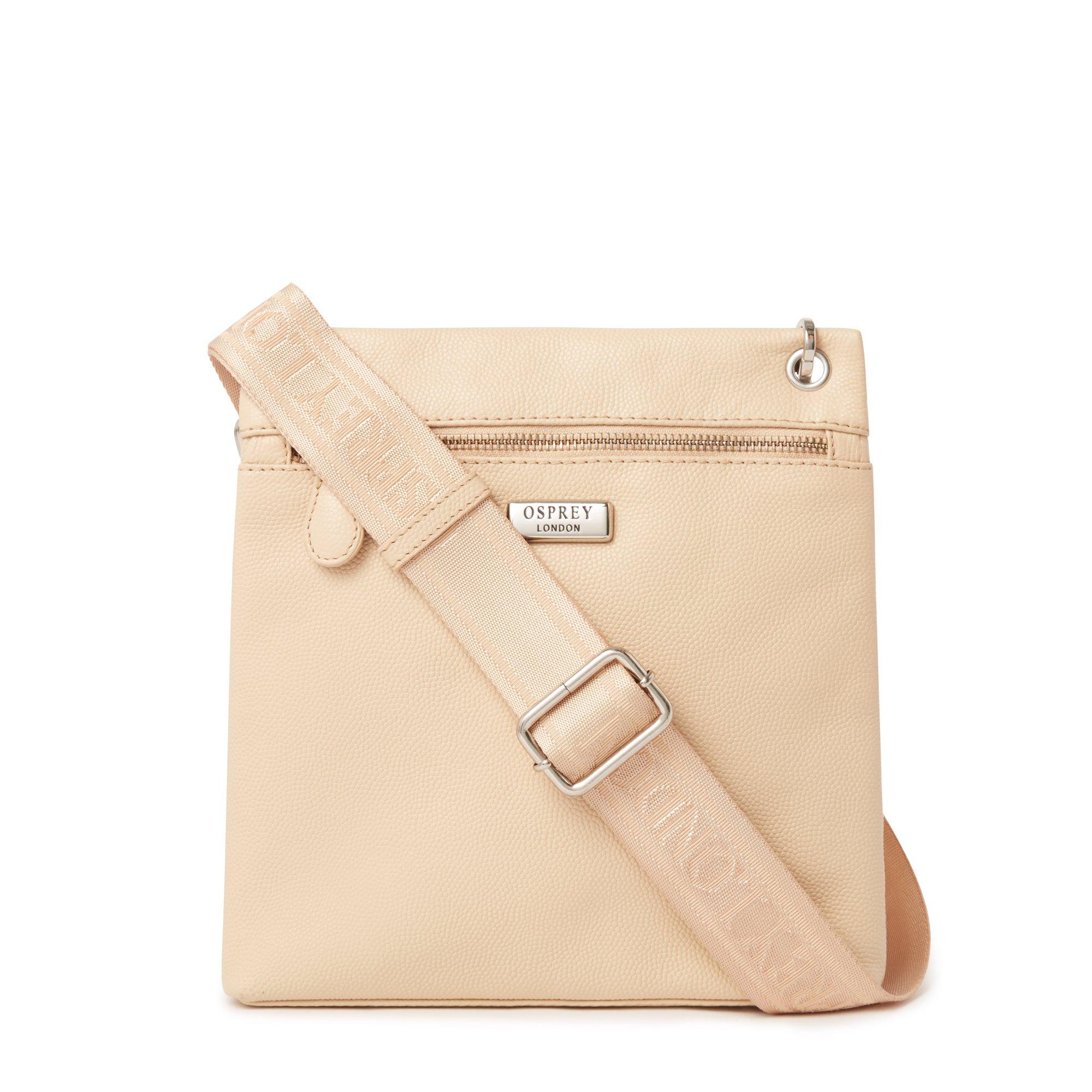 Osprey London Women's Miami Leather Crossbody Bag - Stone