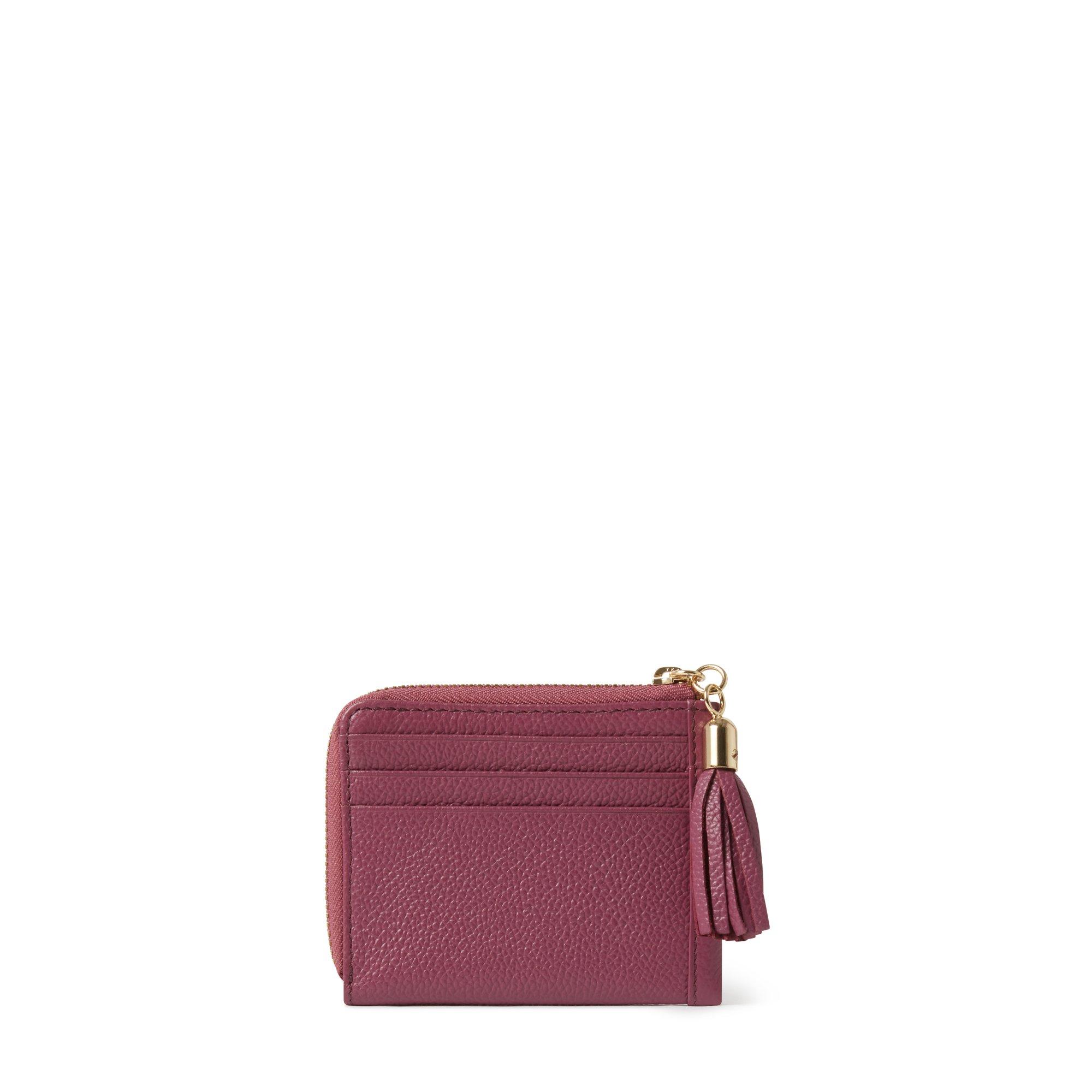 Damson - Osprey London - OSPREY LONDON Marie Leather Coin Purse - 3