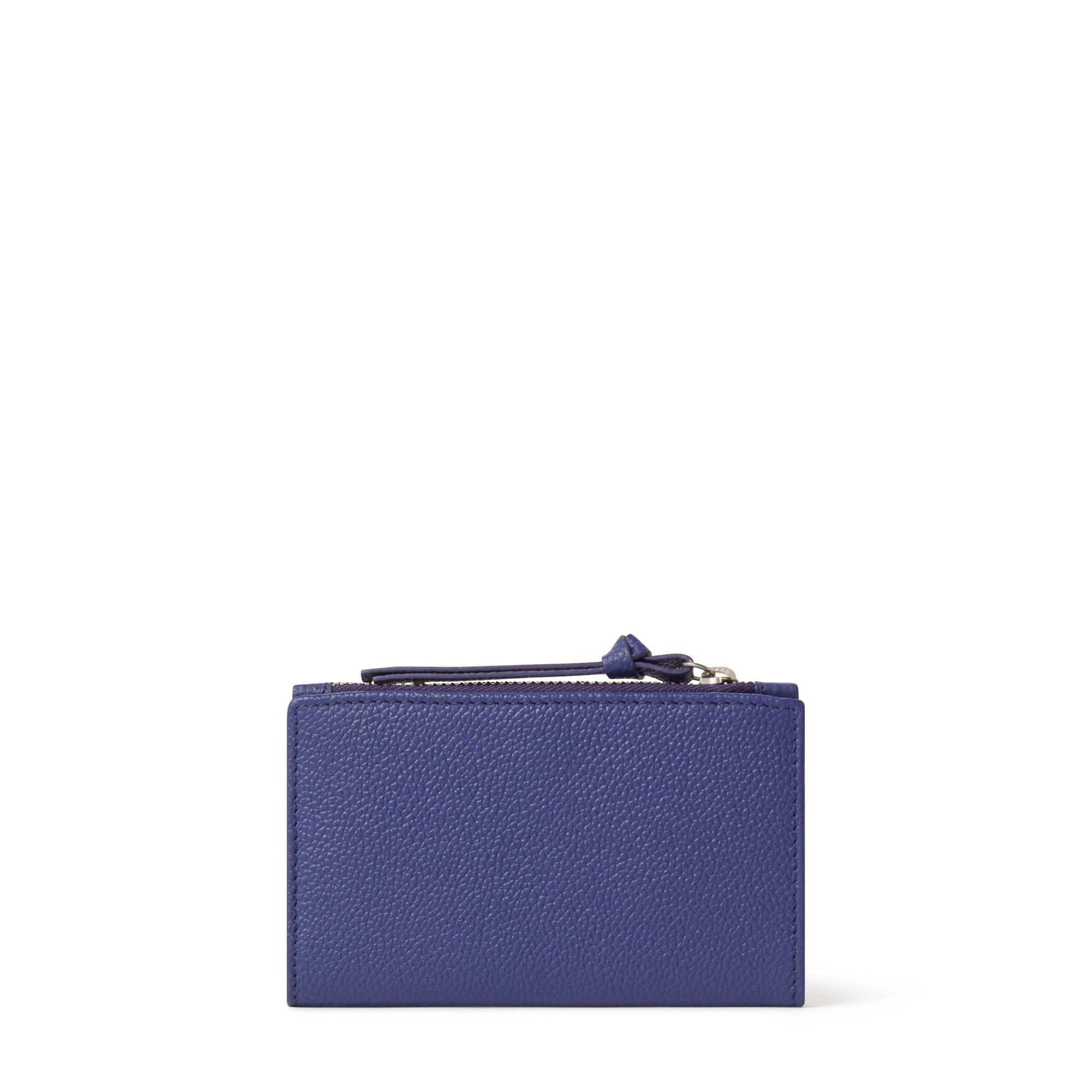 Purple - Osprey London - OSPREY LONDON Molly Bi-Fold Leather Card Holder - 3