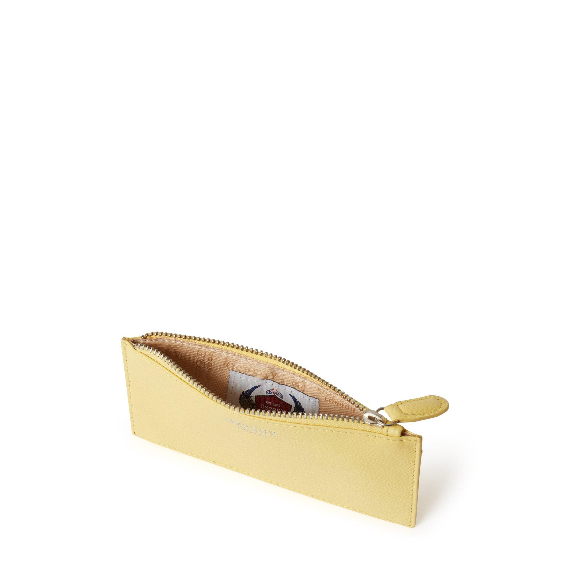 Honig - Osprey London - OSPREY LONDON Molly Zip Top Leather Card Pouch - 2