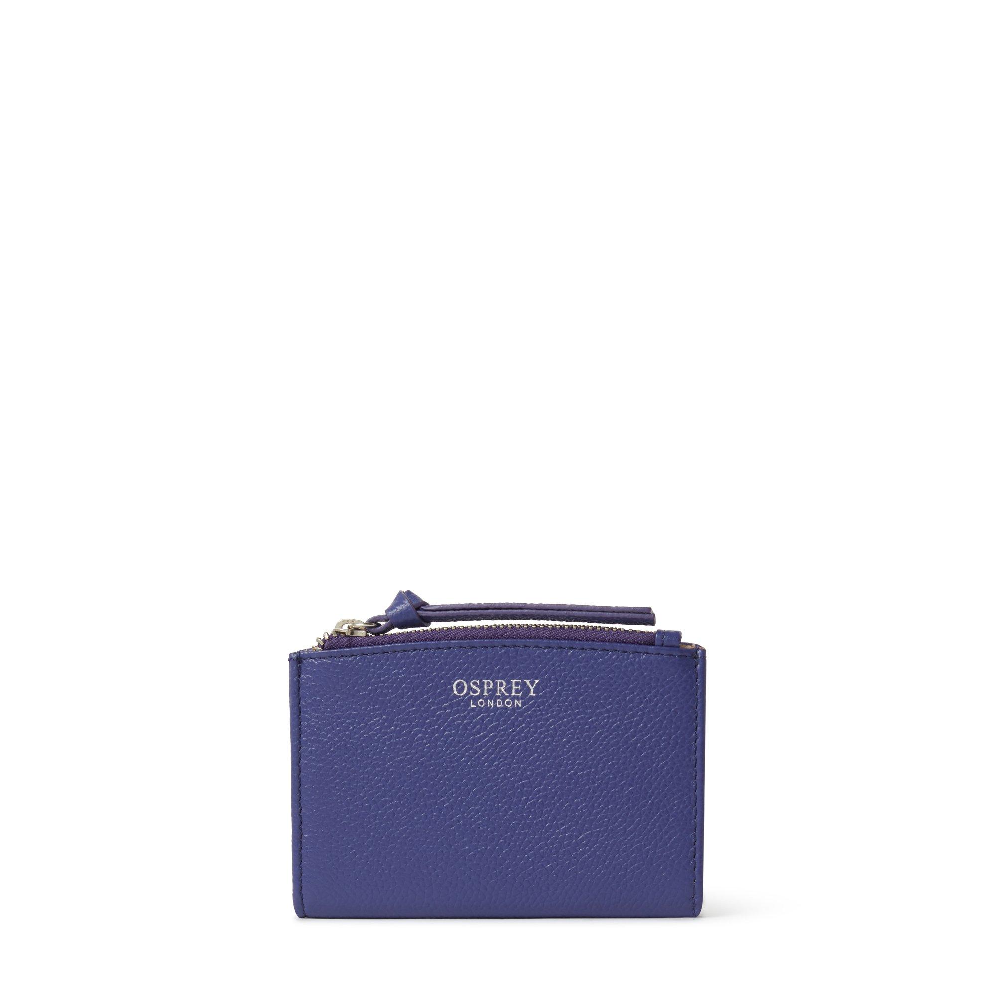 OSPREY LONDON Molly Curved Bi-Fold Leather Card Holder