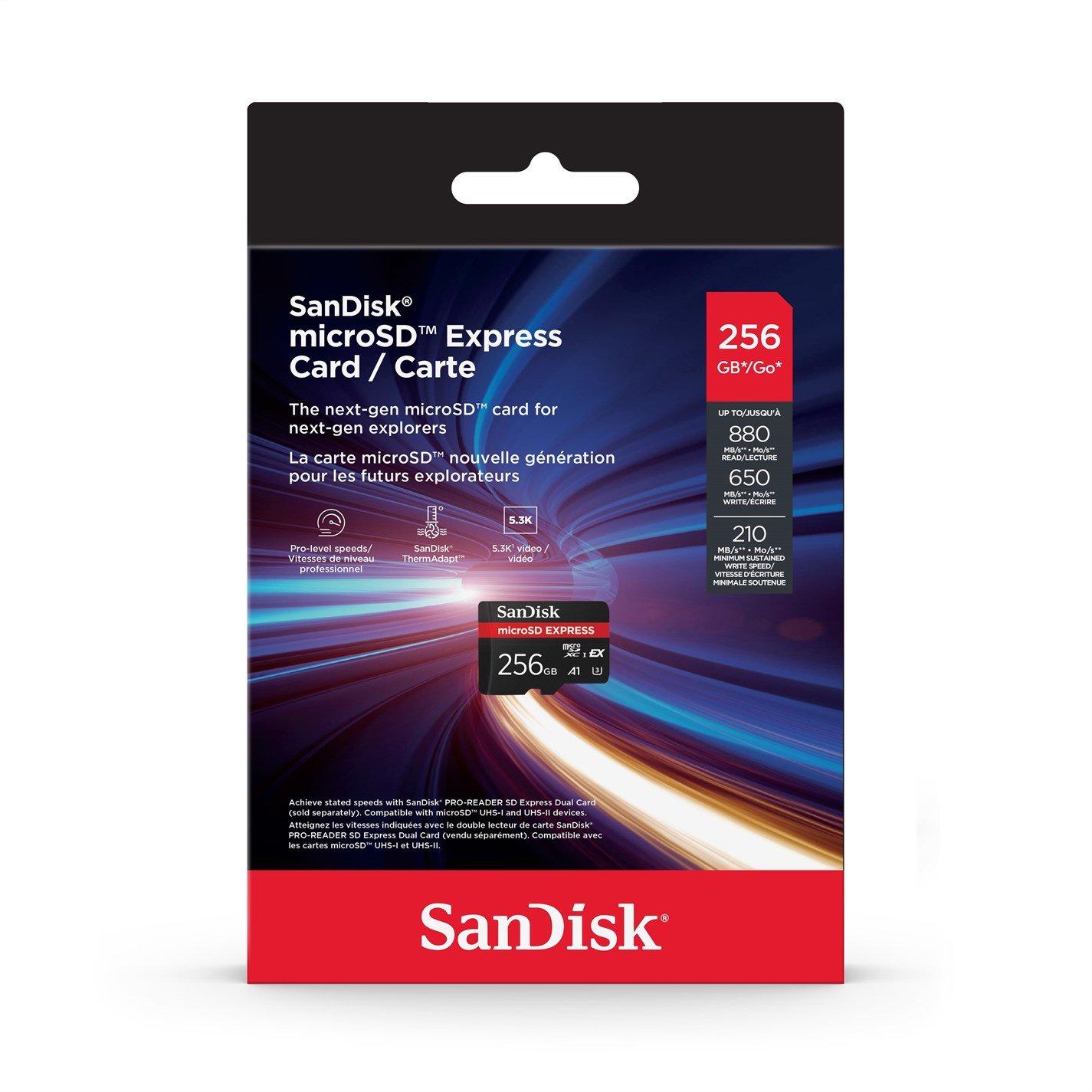 Sandisk  Microsd Express Storage - 256Gb - Mint