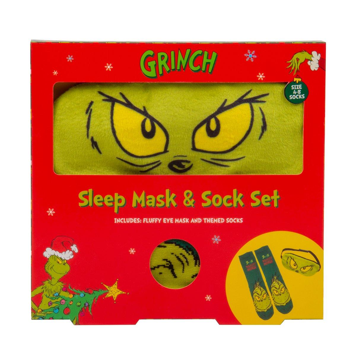 Multi - The Grinch - Grinch Sock & Sleep Mask Set - 1