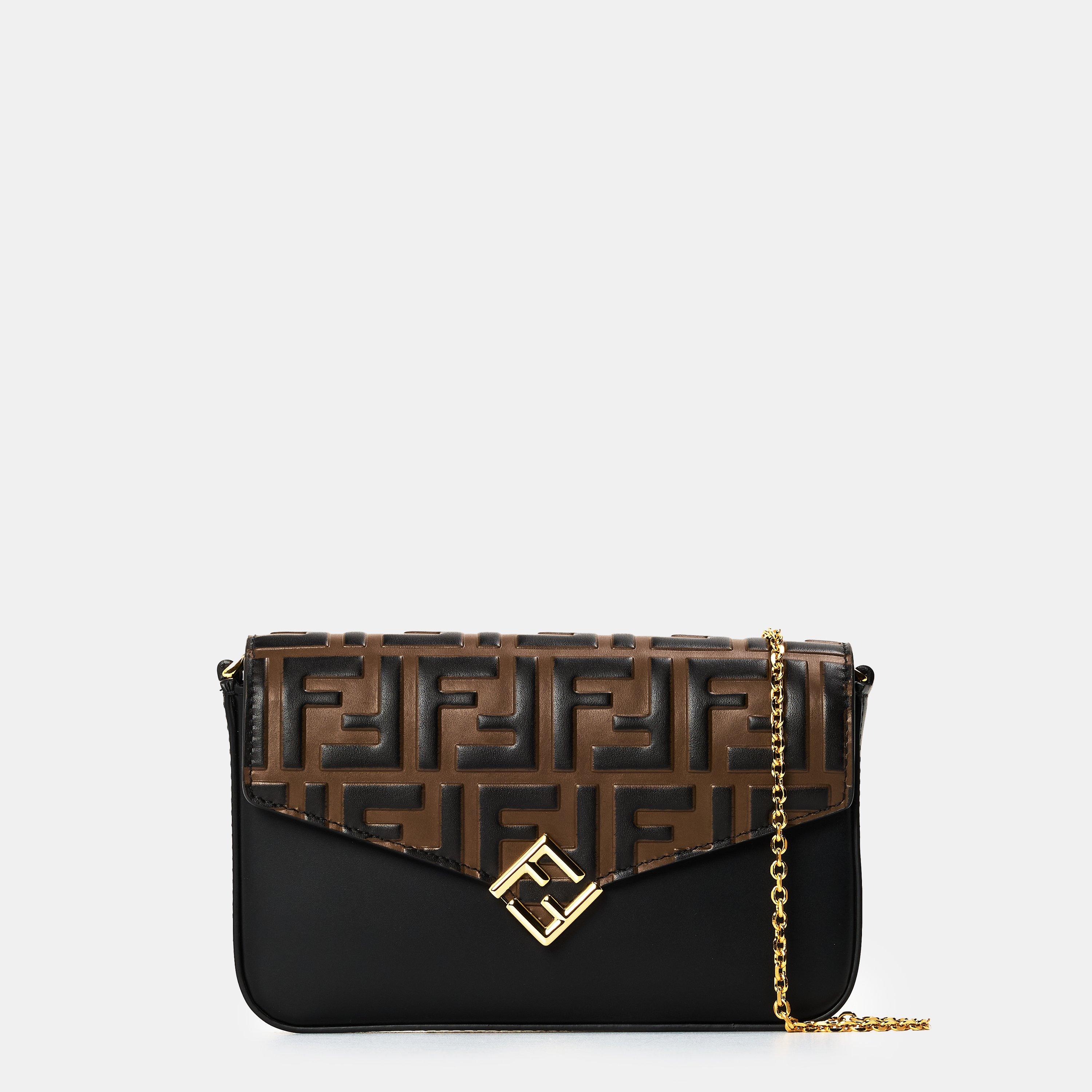 Fendi FF Diamonds Wallet On Chain - Maya/Nero