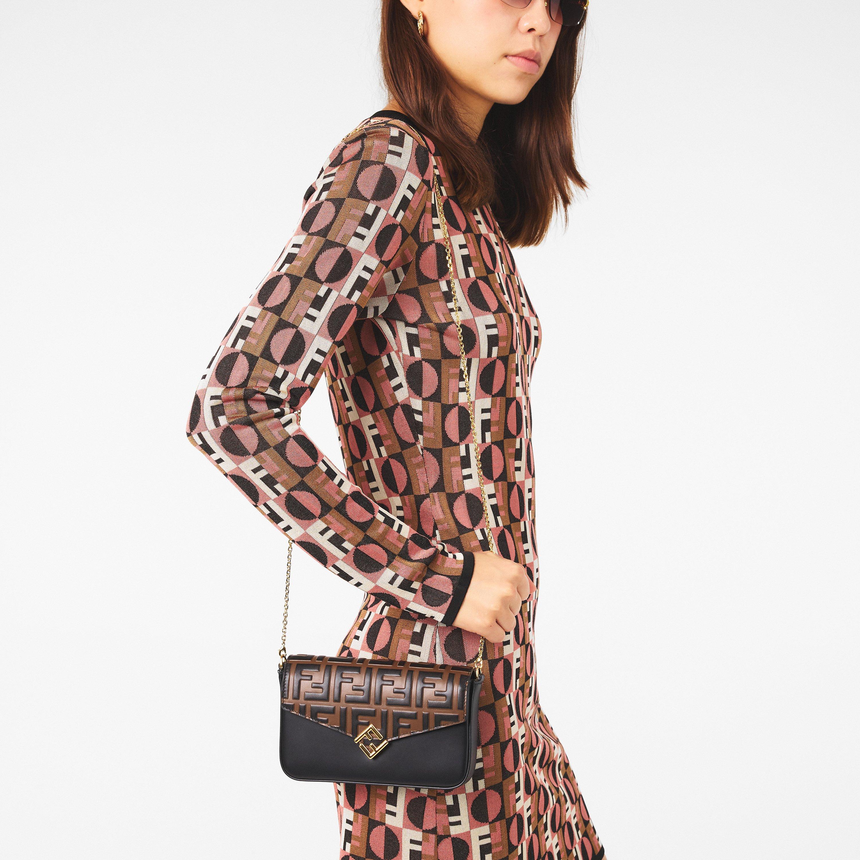 Maya/Nero - Fendi - FF Diamonds Wallet On Chain - 3